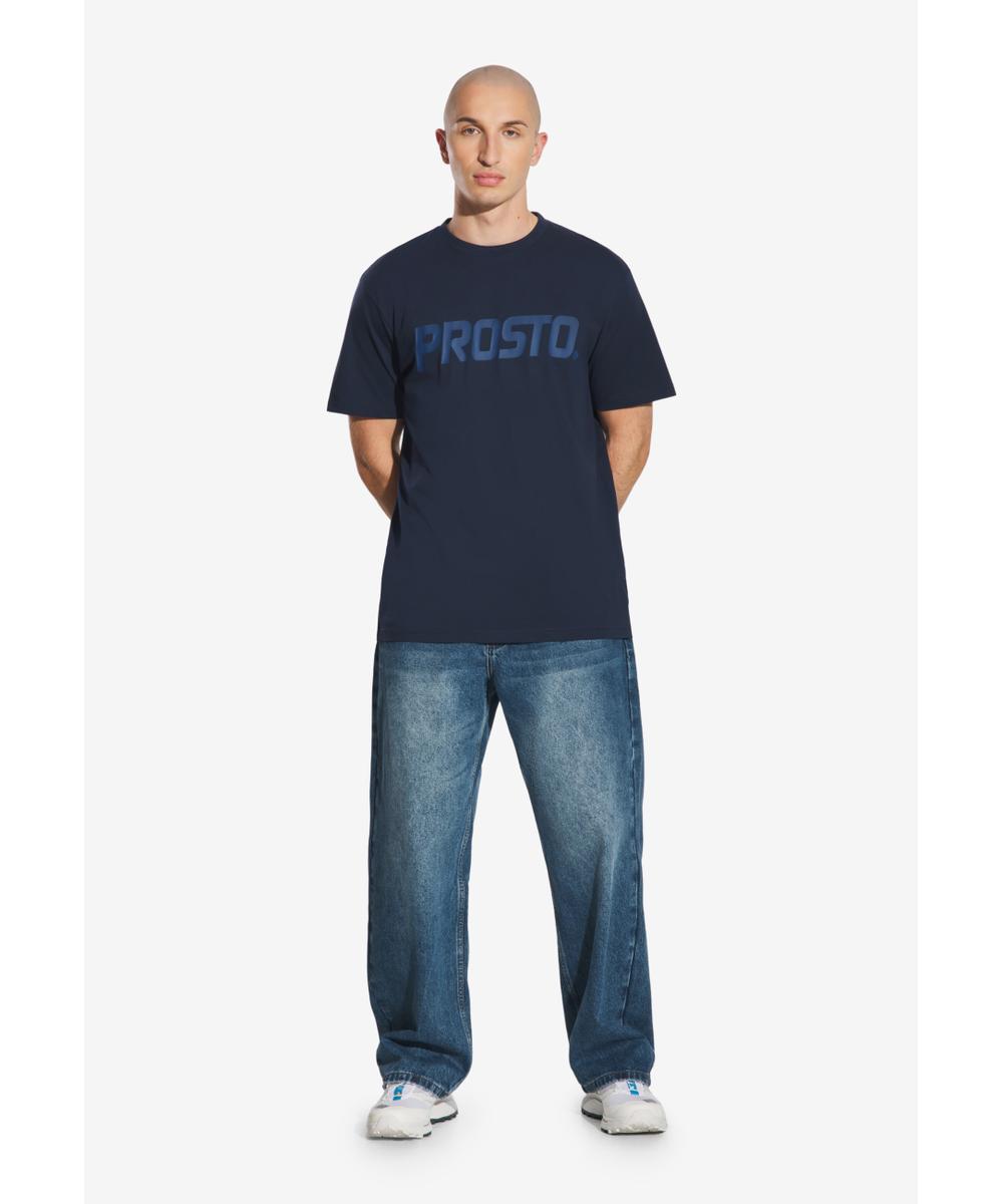 Biglog t-shirt męski bawełniany granatowy