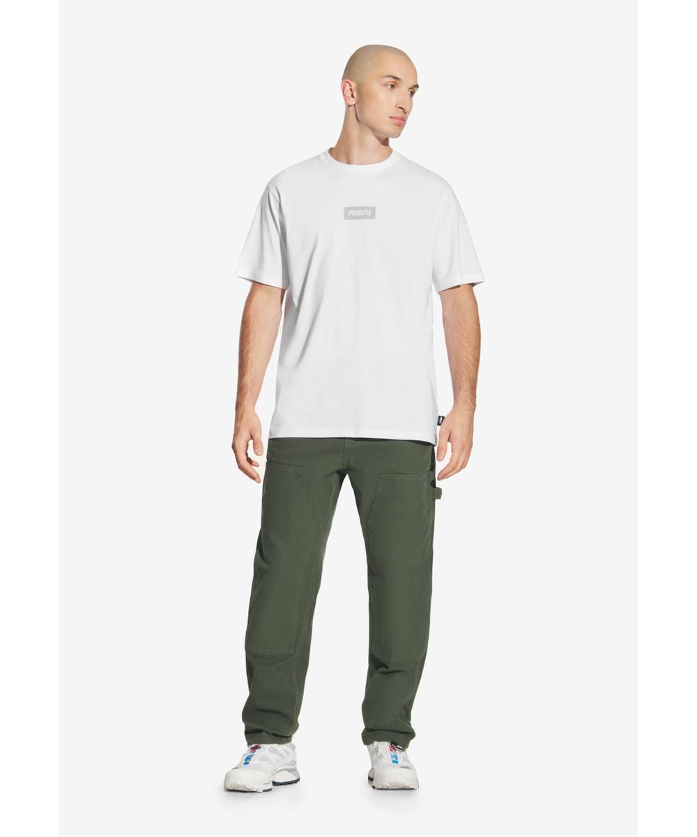 Box Logo t-shirt męski bawełniany biały