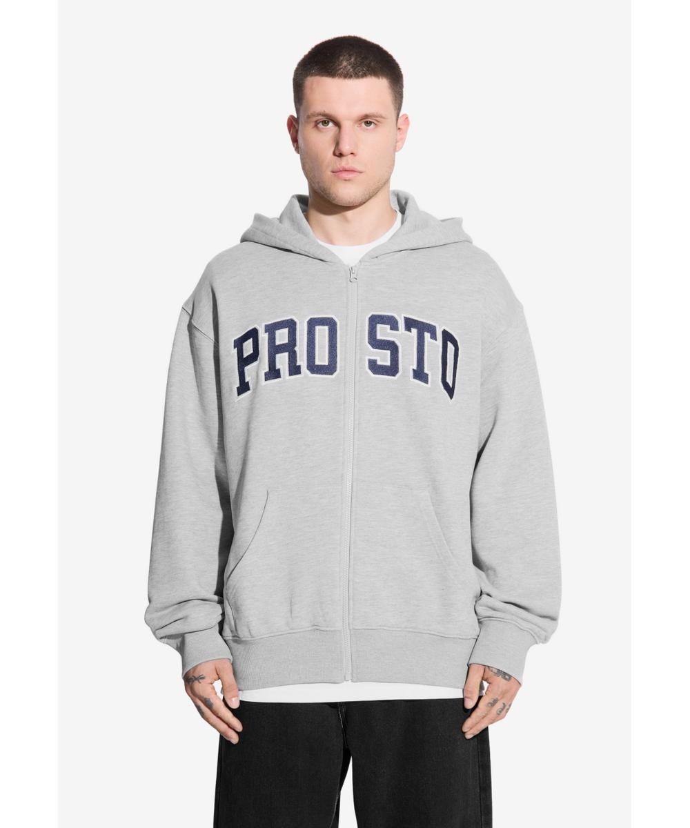 Axel bluza rozpinana z kapturem męska szara