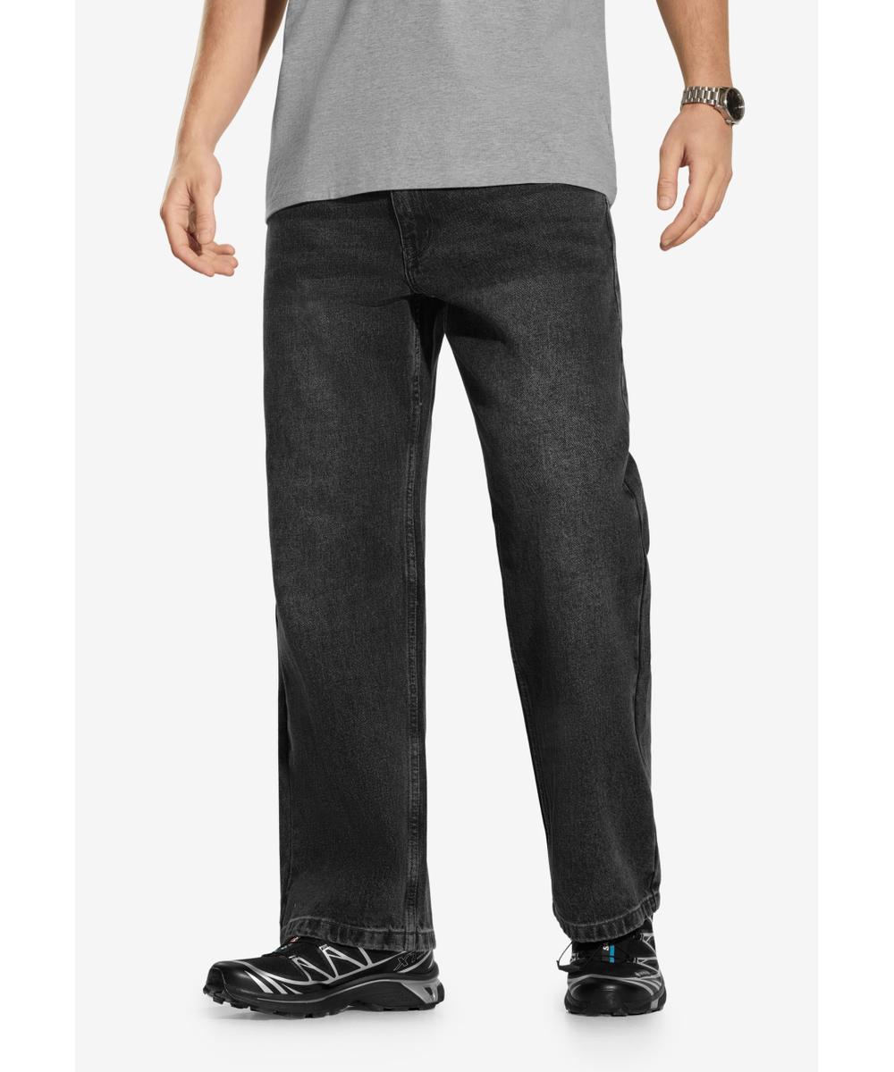 Shield jeansy baggy męskie niebieskie