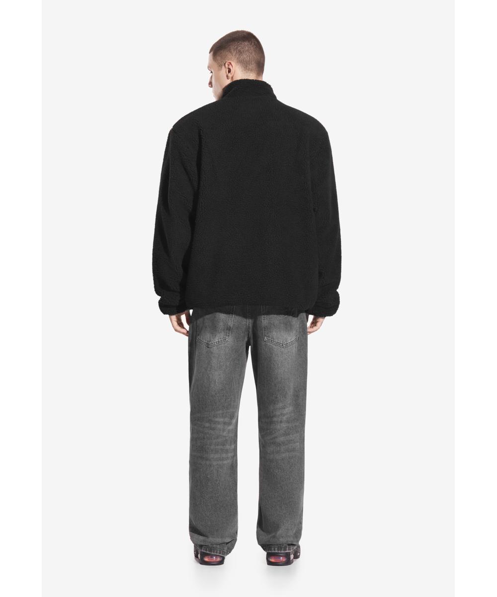 Sherpa dwustronna kurtka szaro-czarna