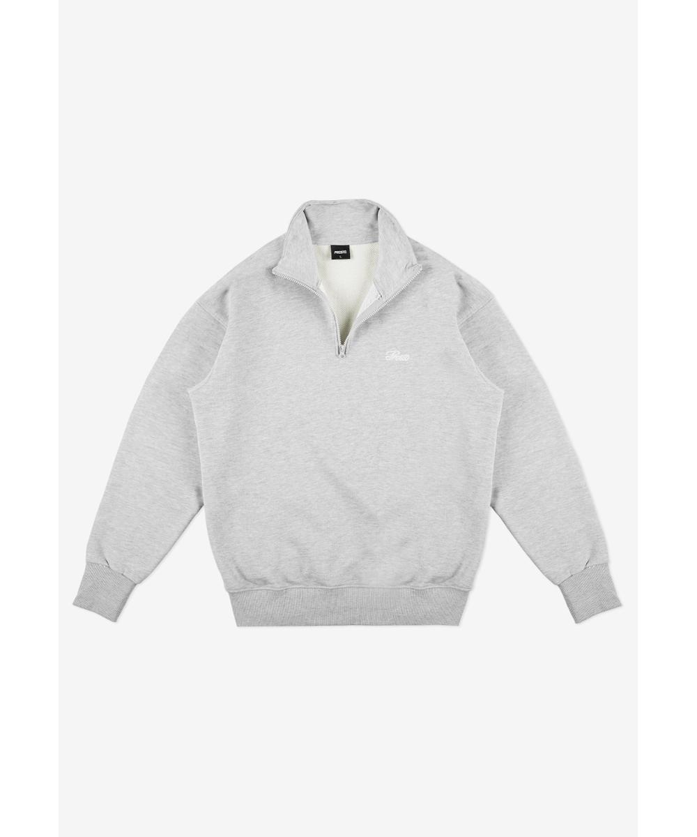 Half Zip Essential bluza męska szara