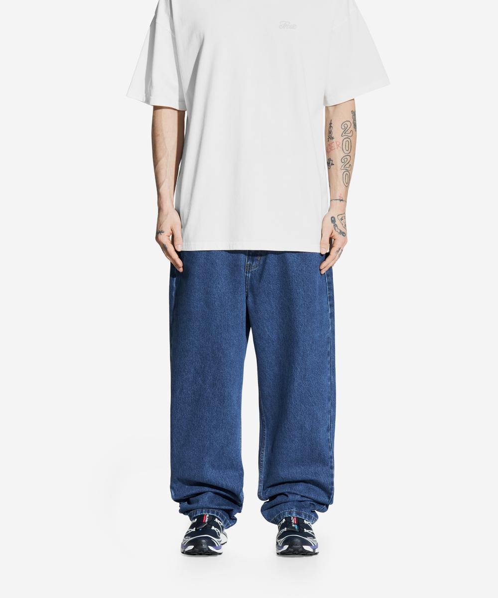 Slav jeansy męskie baggy niebieskie