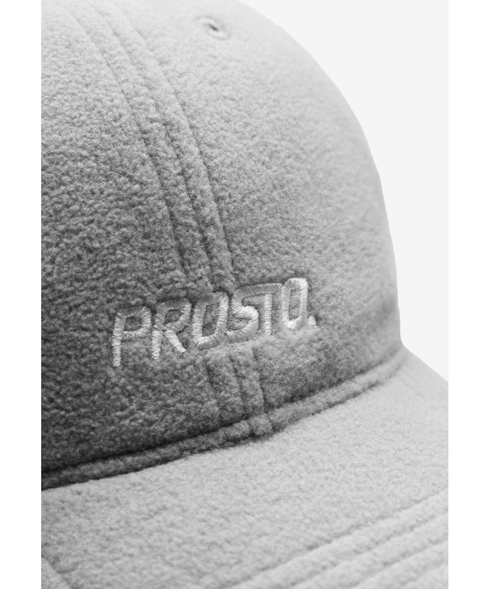 Fleece czapka z daszkiem szara