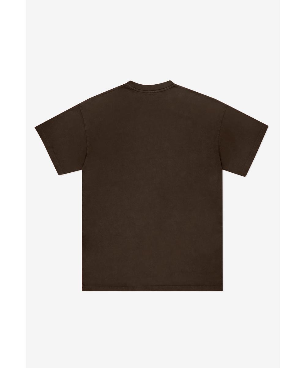 Jung t-shirt męski ciemnobrązowy