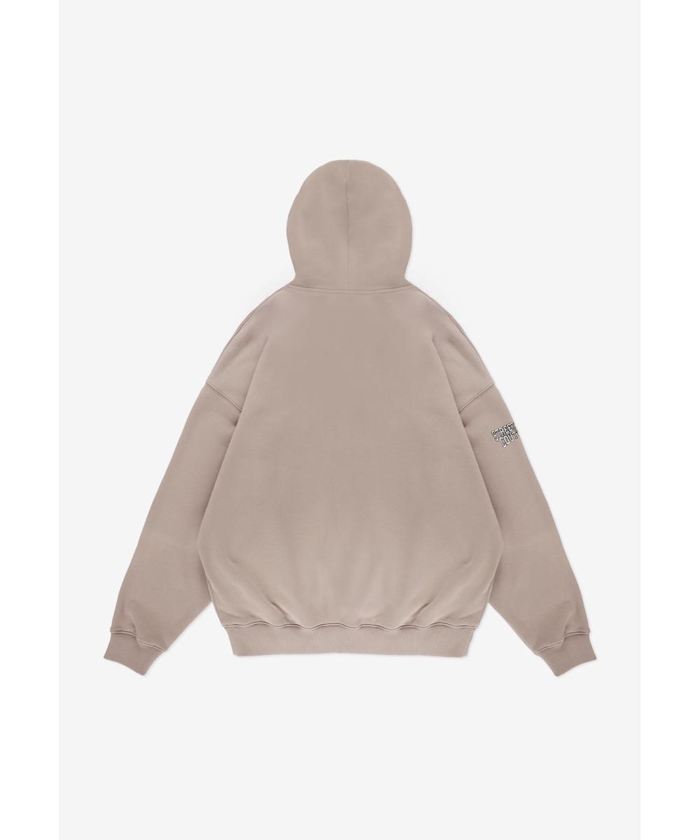 Football bluza z kapturem męska beżowa