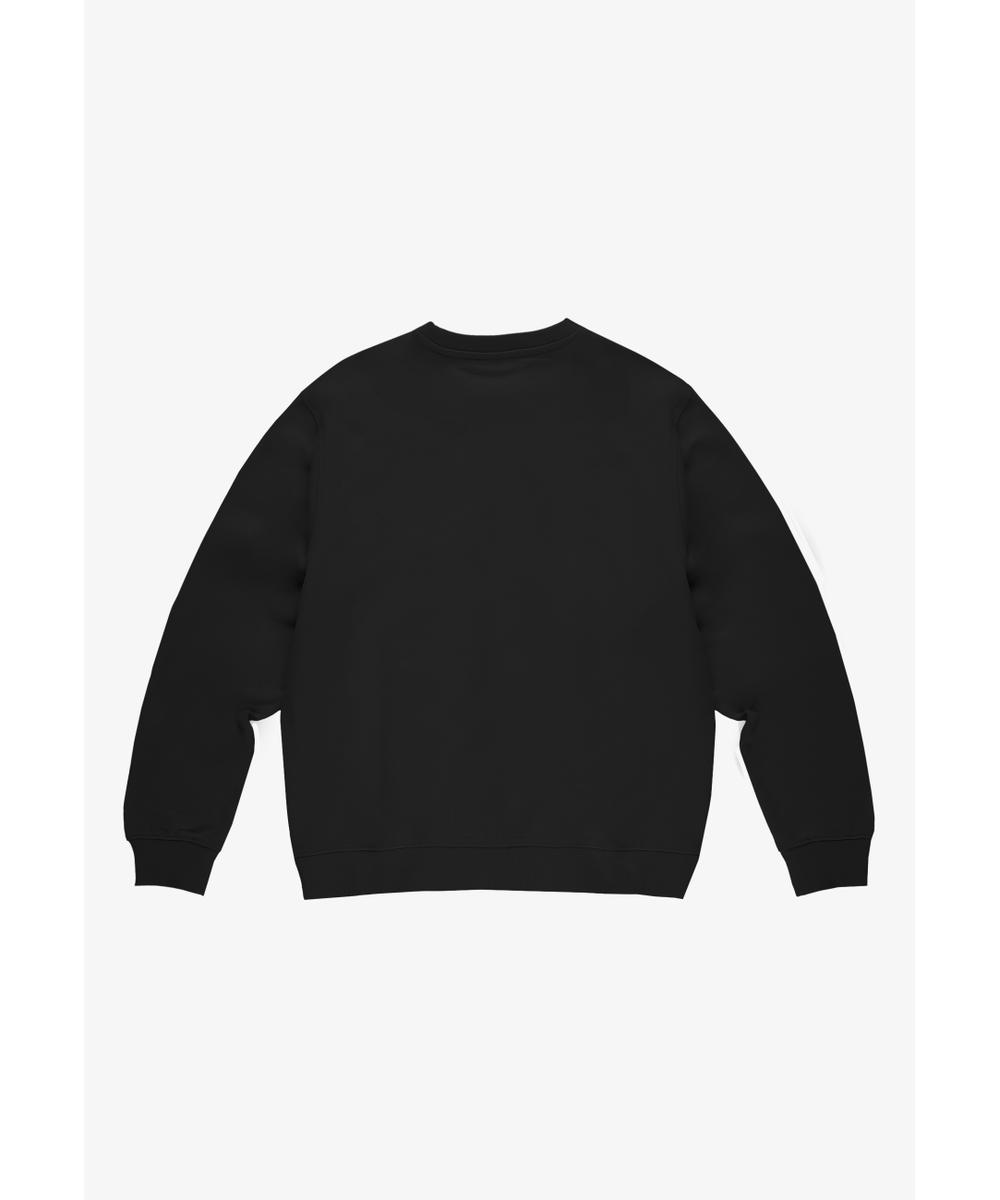 Crossing bluza bez kaptura regular bawełniana męska czarna