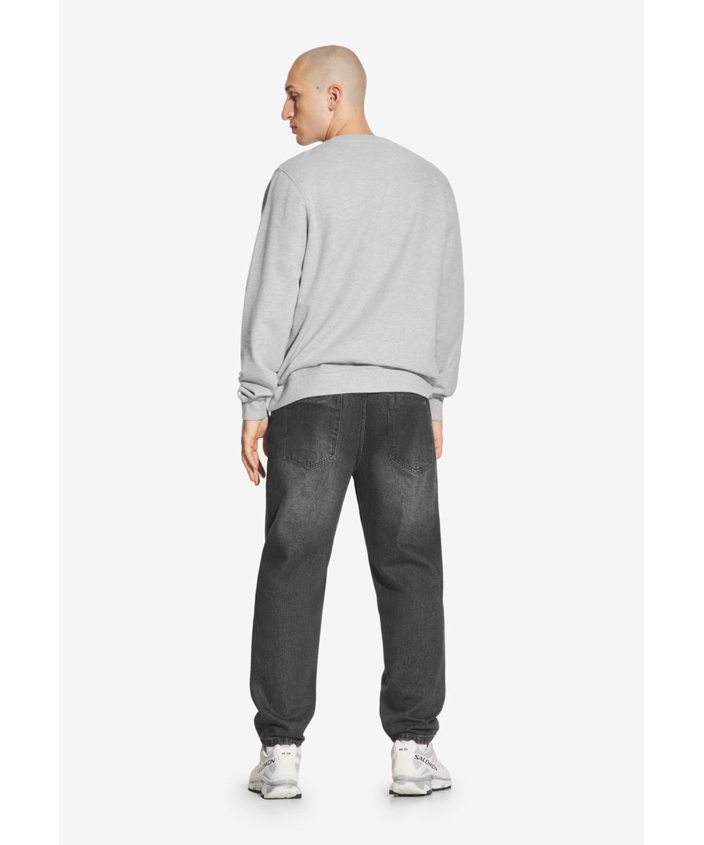 Subtle Logo bluza męska bawełniana szara