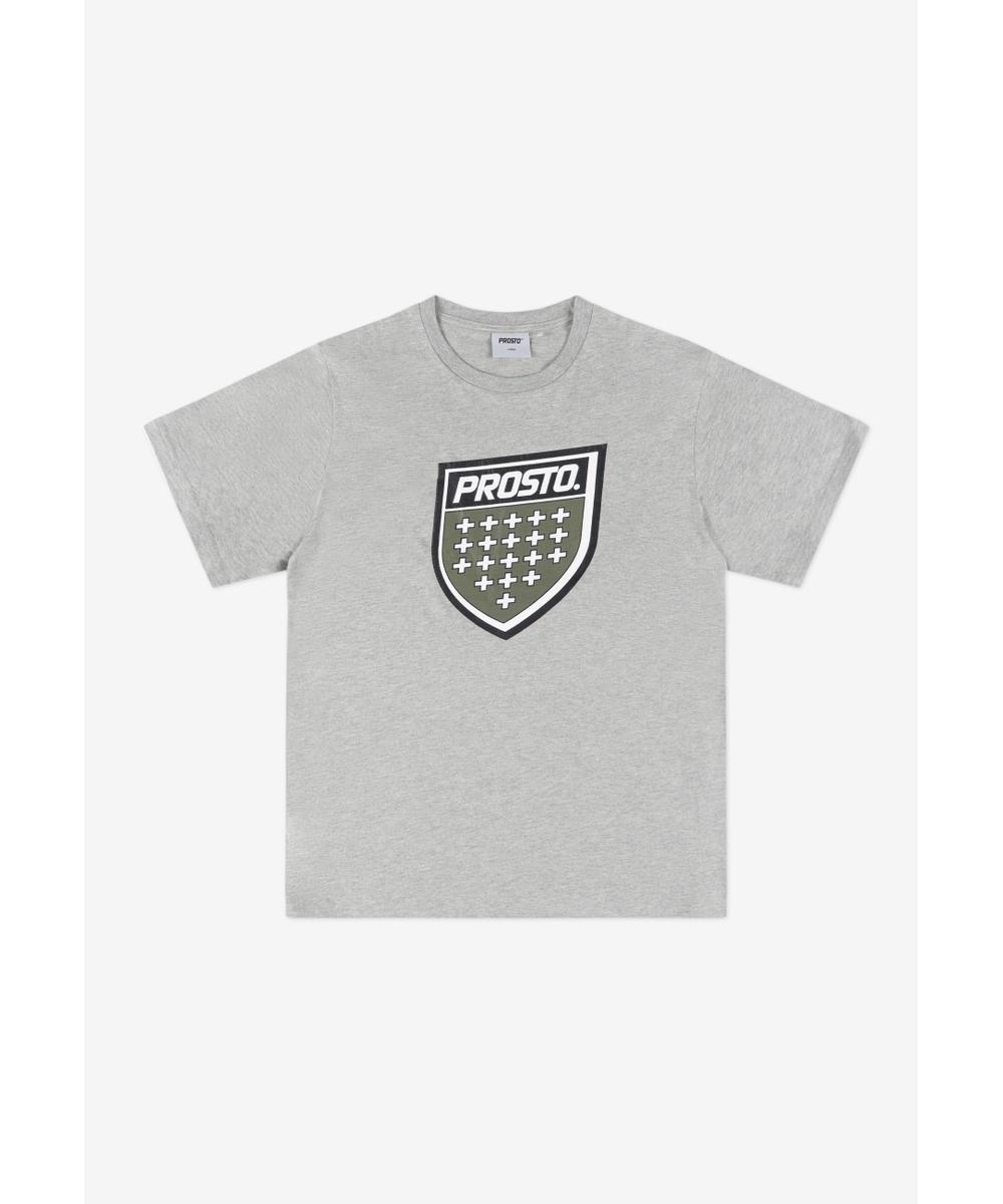 Infine t-shirt bawełniany szary