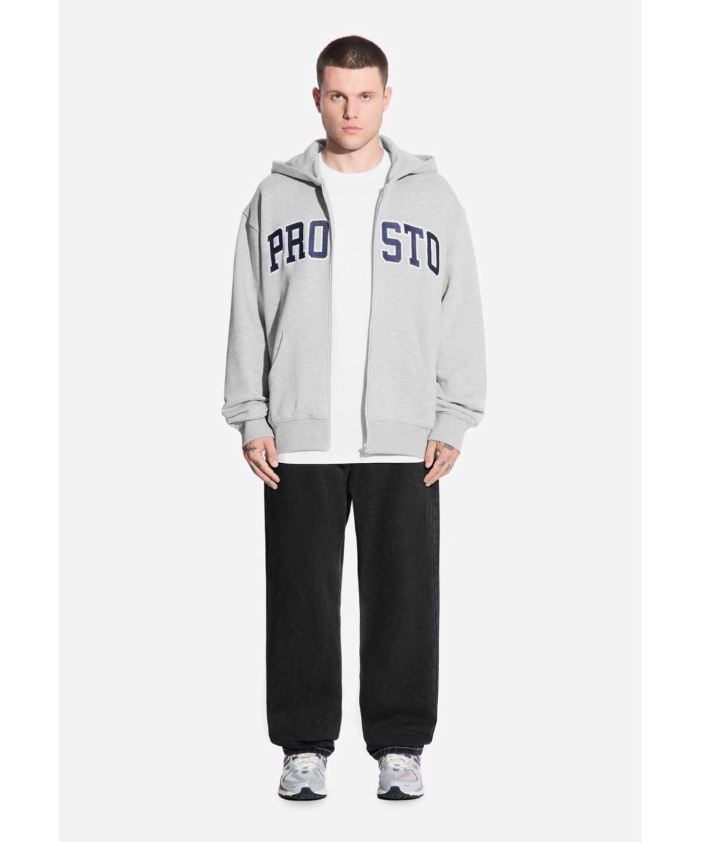 Axel bluza rozpinana z kapturem męska szara