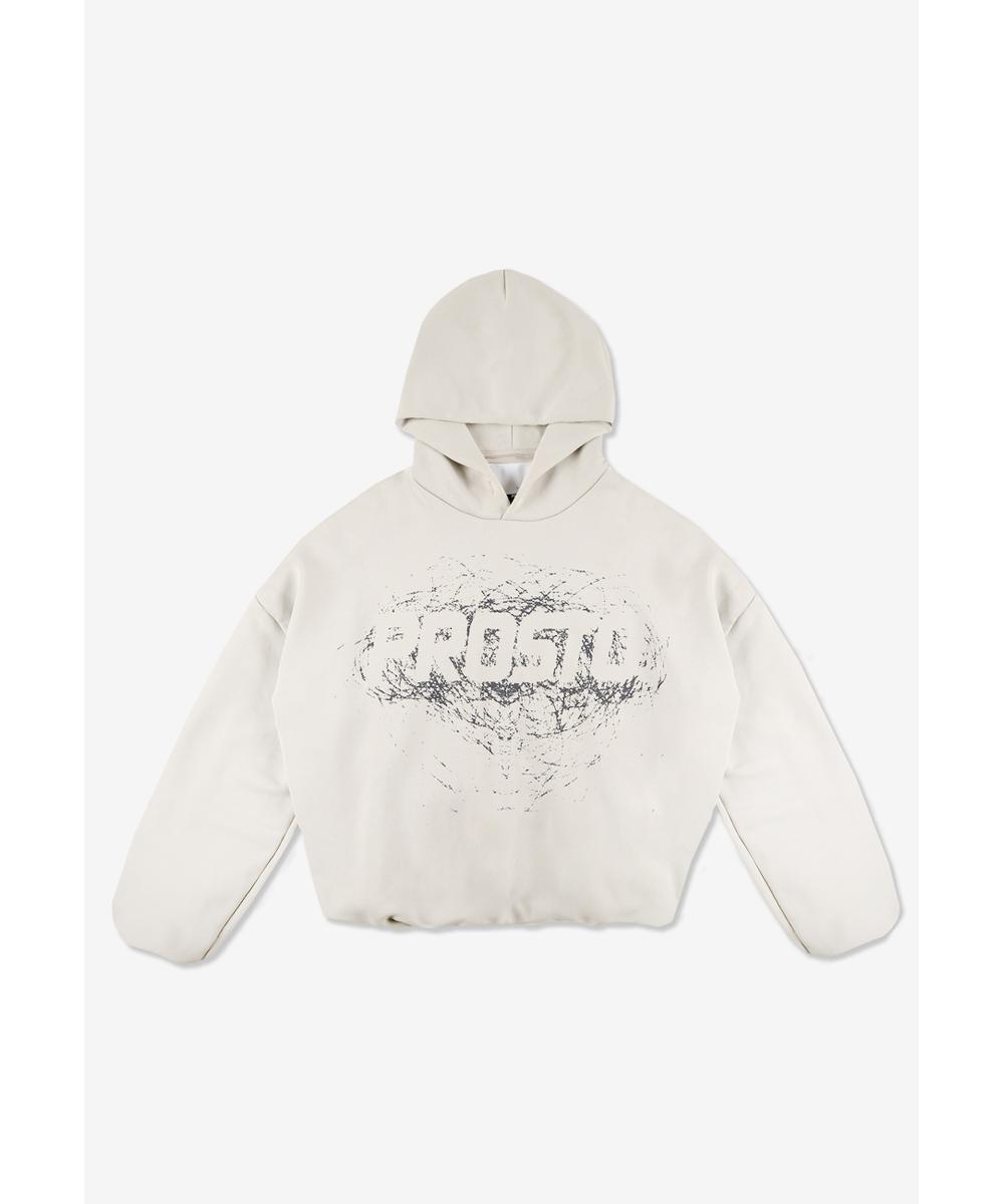 Scriber bluza z kapturem beżowa