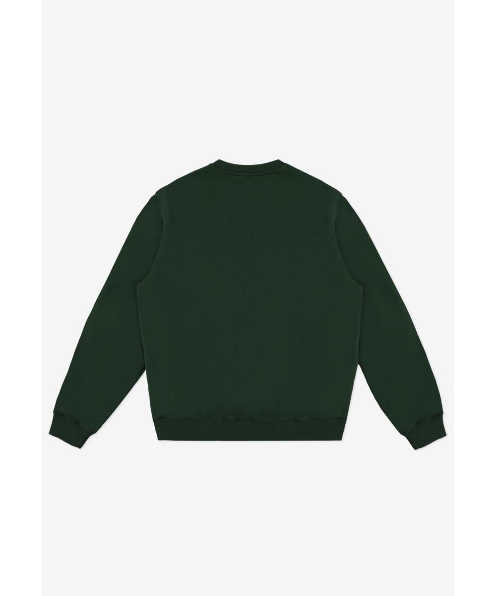 College bawełniana bluza męska khaki