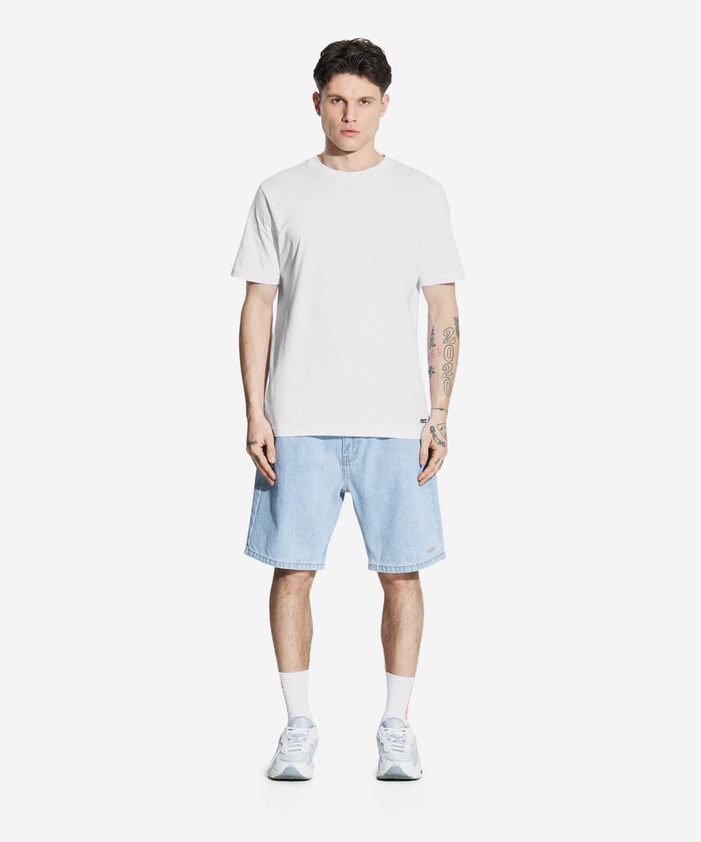 Jang jeansy krótkie męskie regular jasnoniebieskie