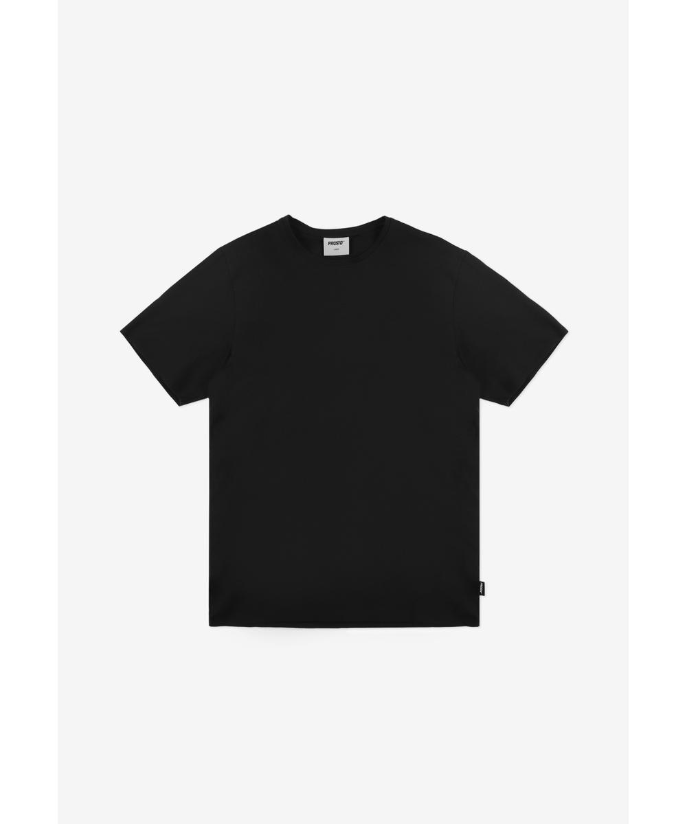 Slim t-shirt męski bawełniany czarny