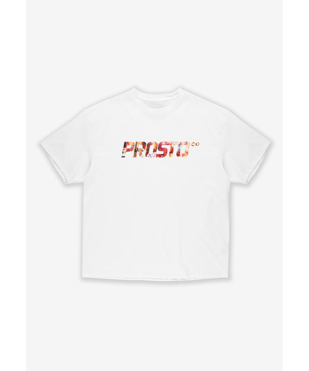 Rated t-shirt bawełniany ecru