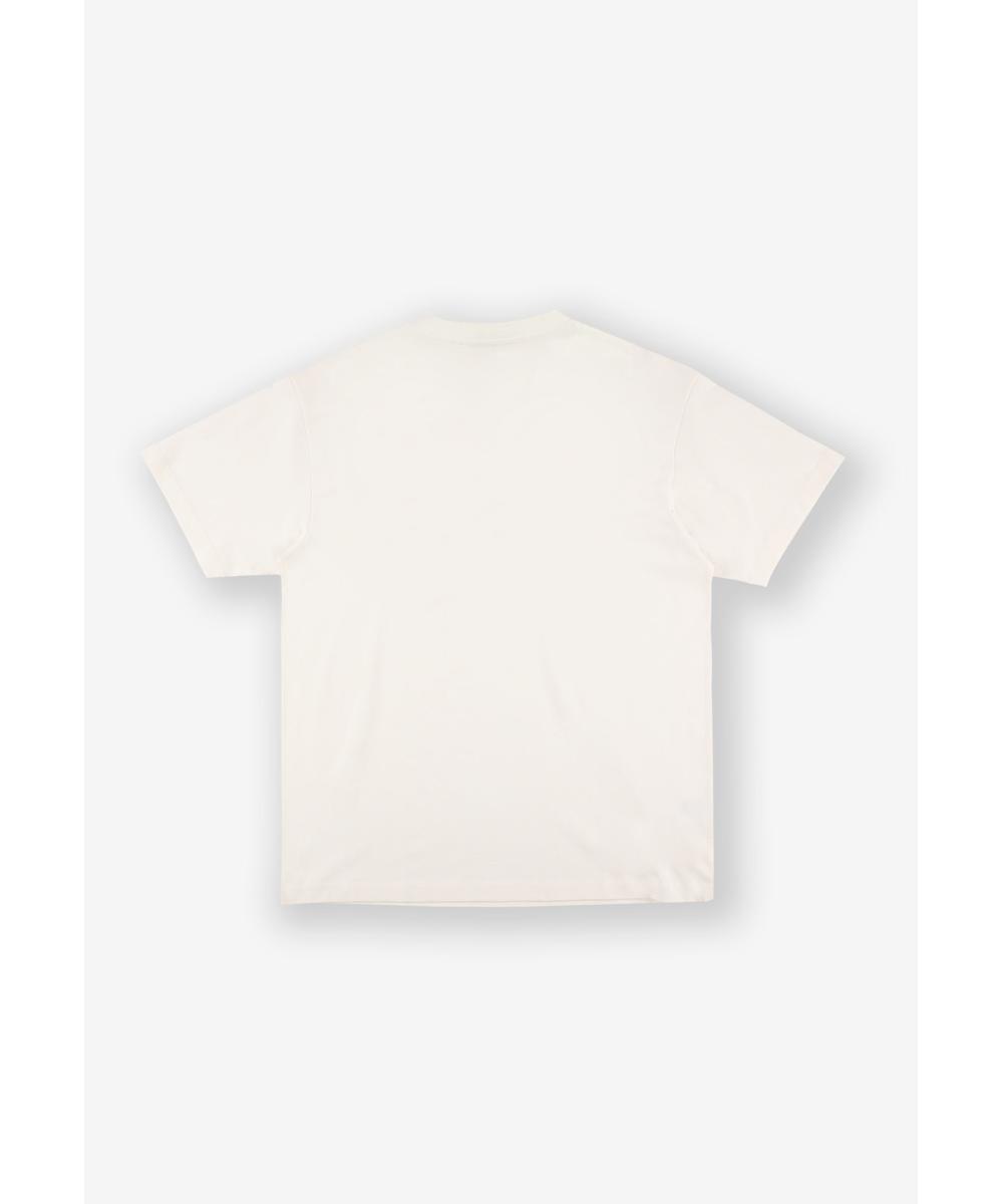 Big Log t-shirt męski bawełniany biały