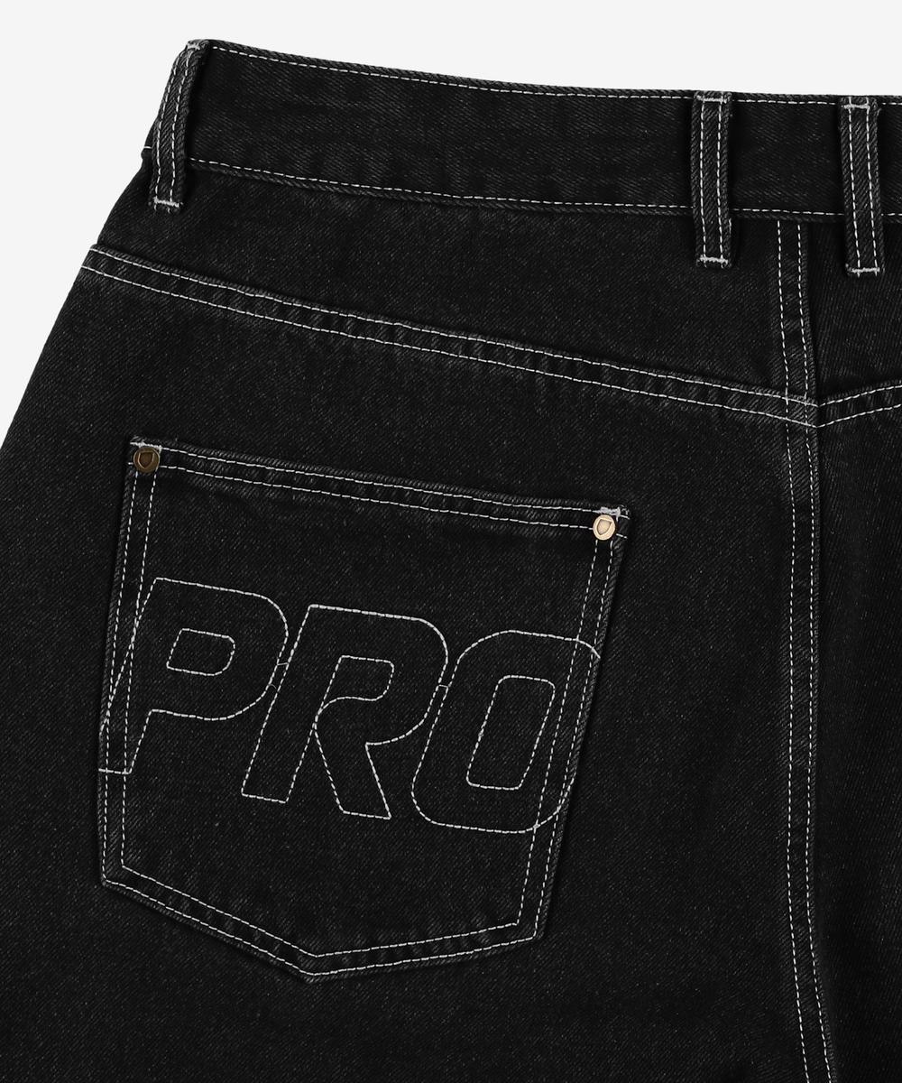 Slav jeansy męskie baggy czarne