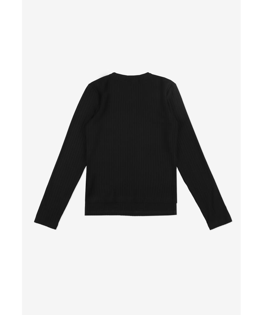 Bamboo longsleeve damski czarny