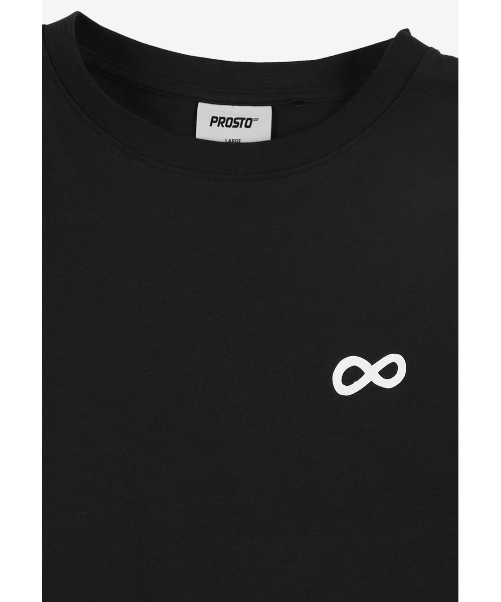 Infinity t-shirt męski z krótkim rękawem czarny