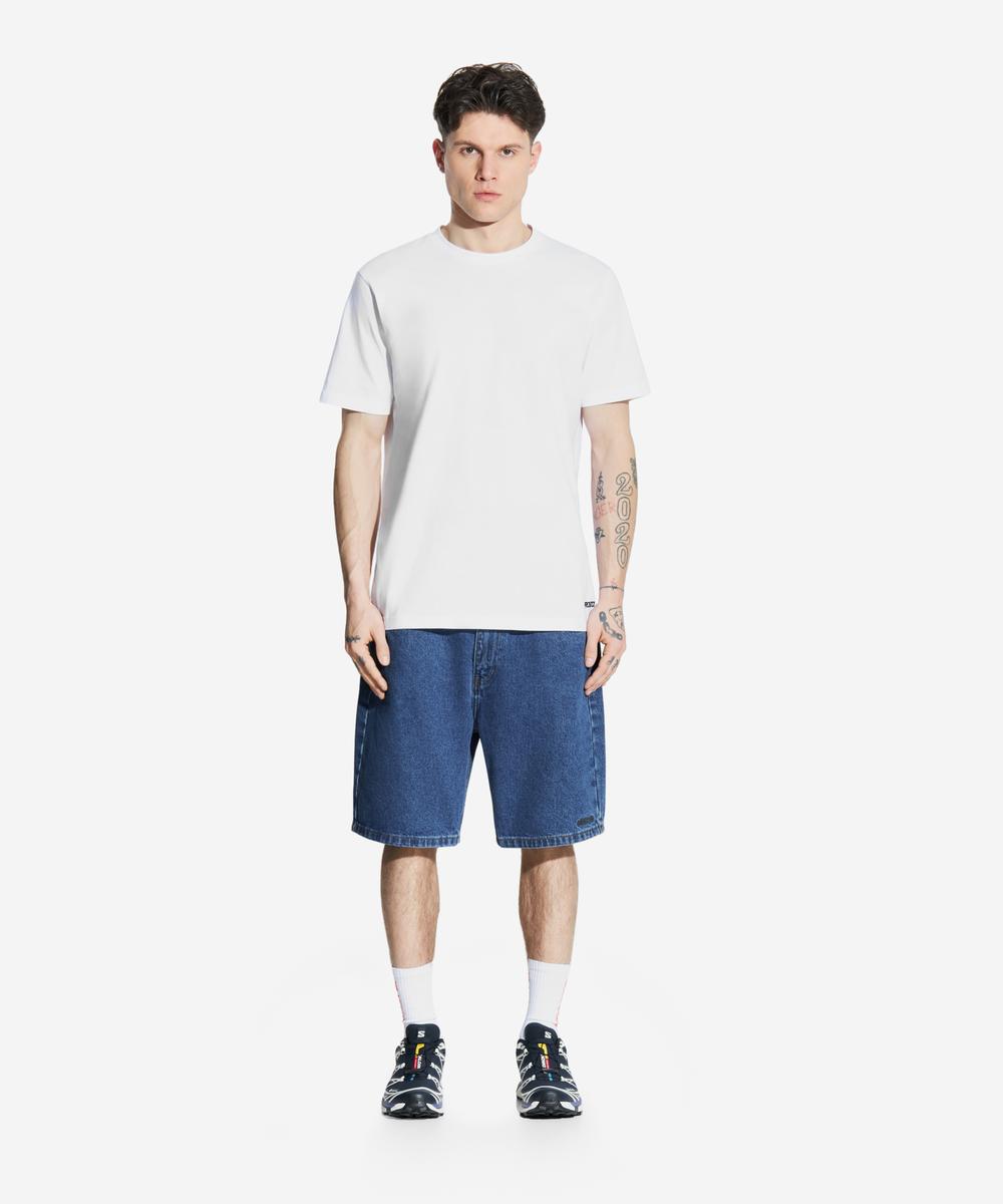 Jang jeansy krótkie męskie regular niebieskie