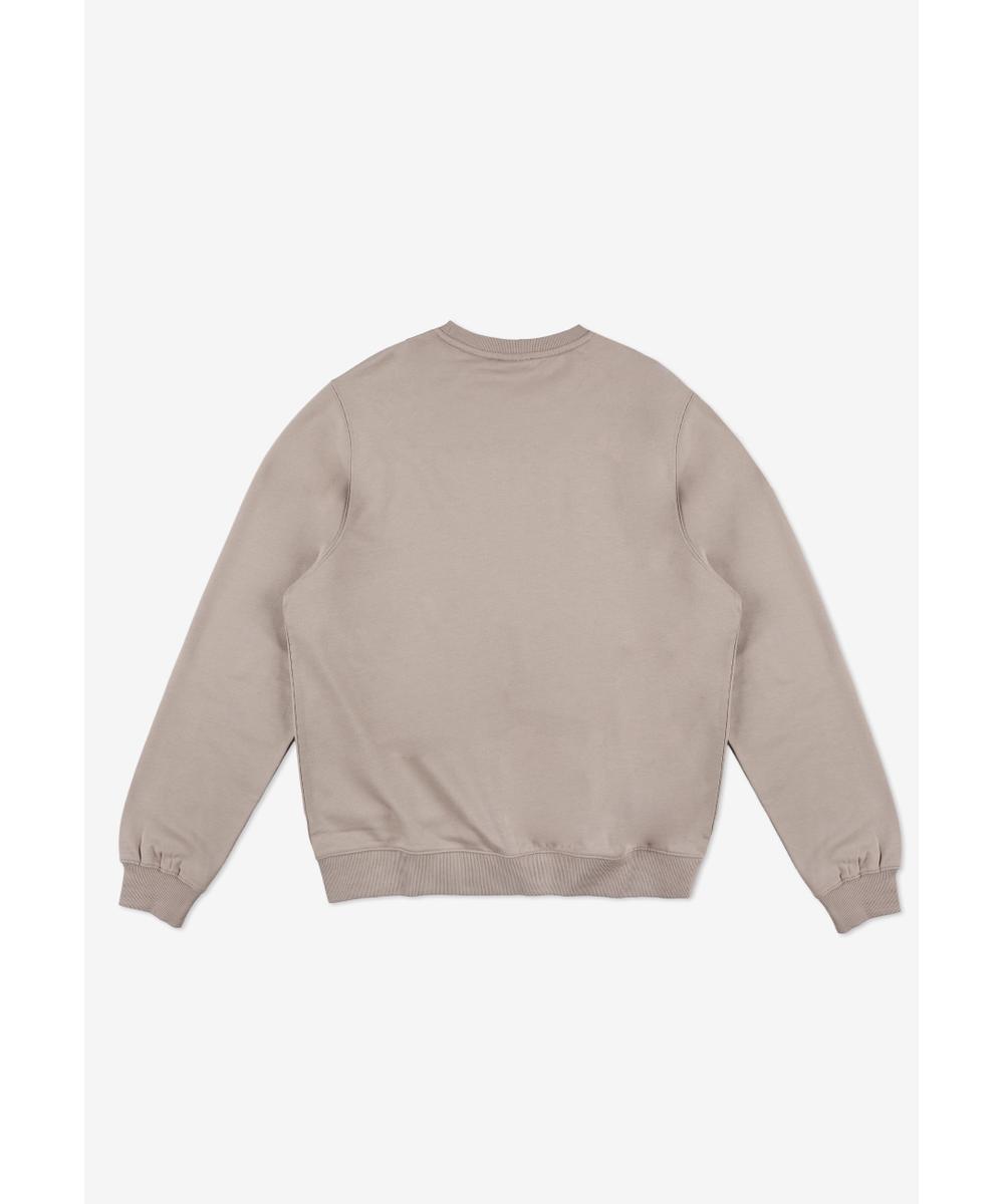 Subtle Logo bluza męska bawełniana beżowa