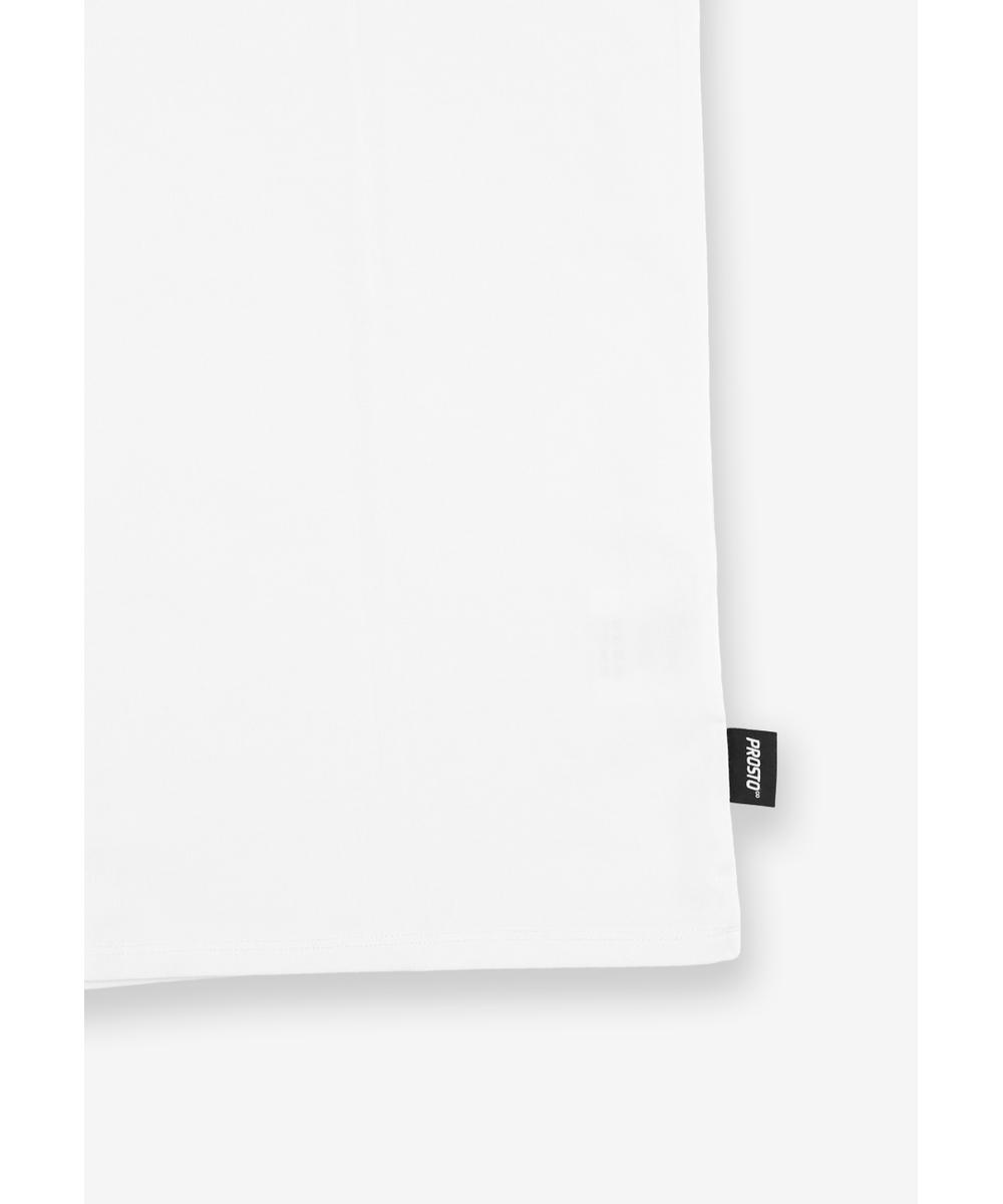 Slim t-shirt męski bawełniany biały