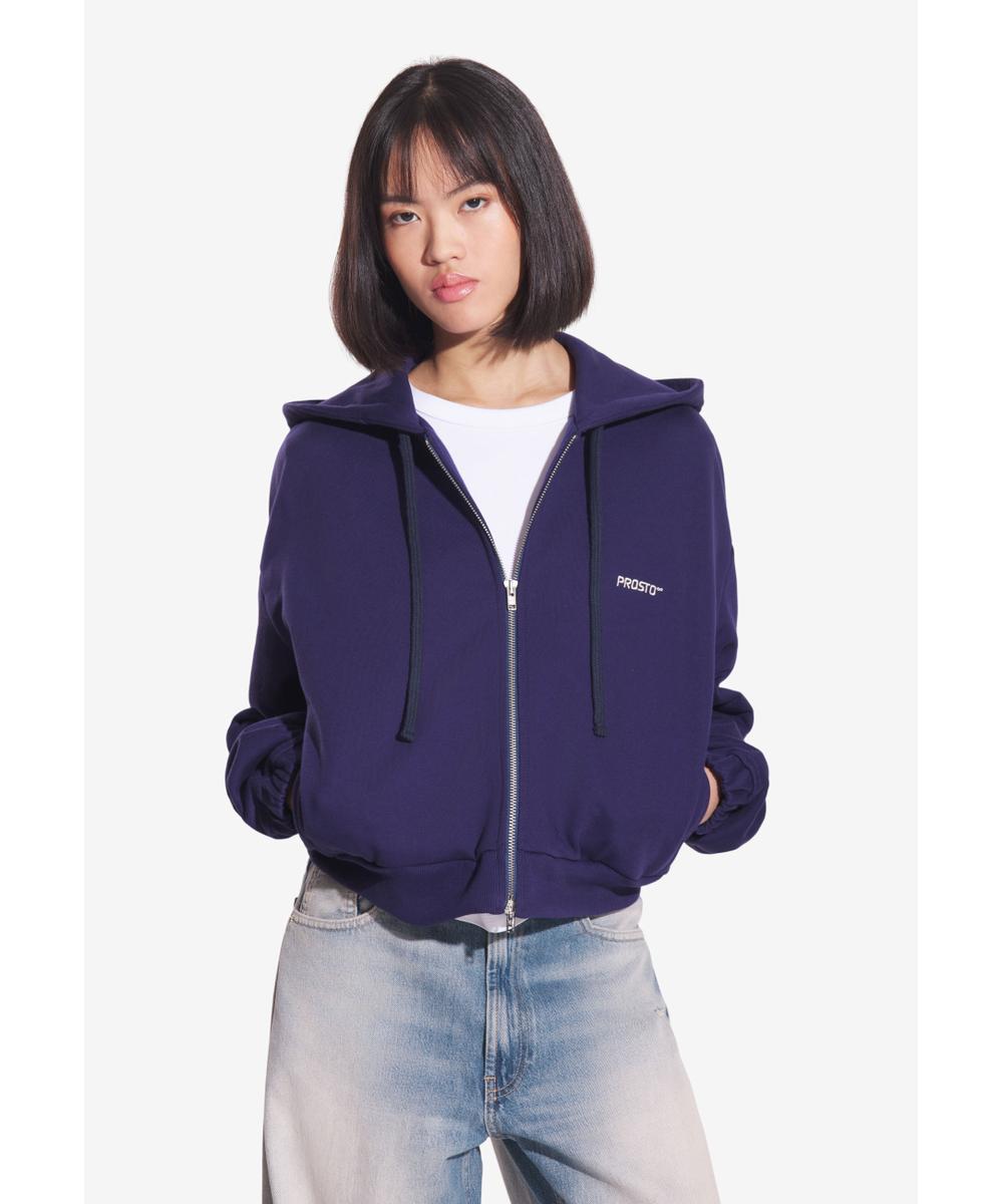 Bomb bluza z kapturem damska granatowa