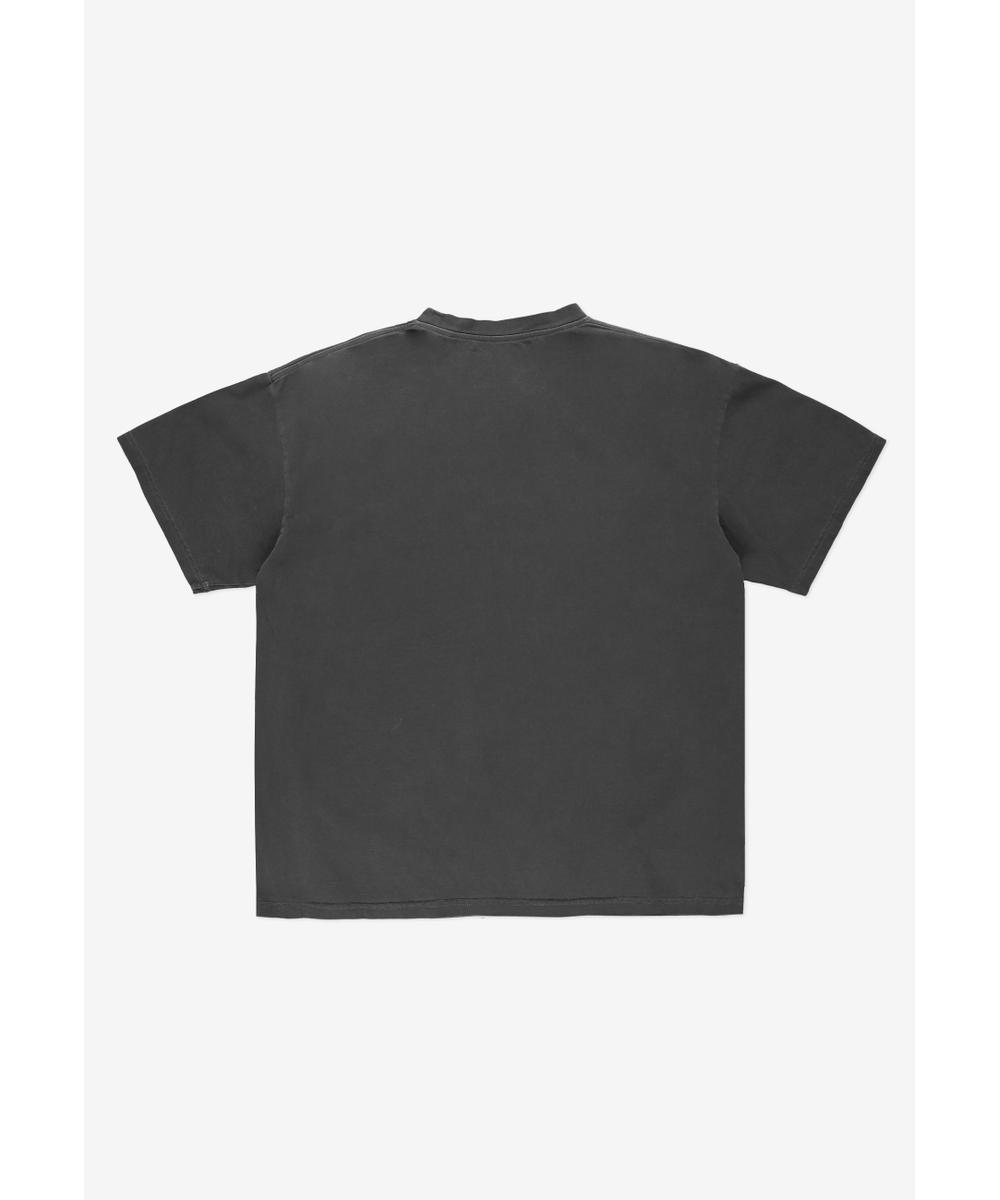 ST t-shirt bawełniany grafitowy