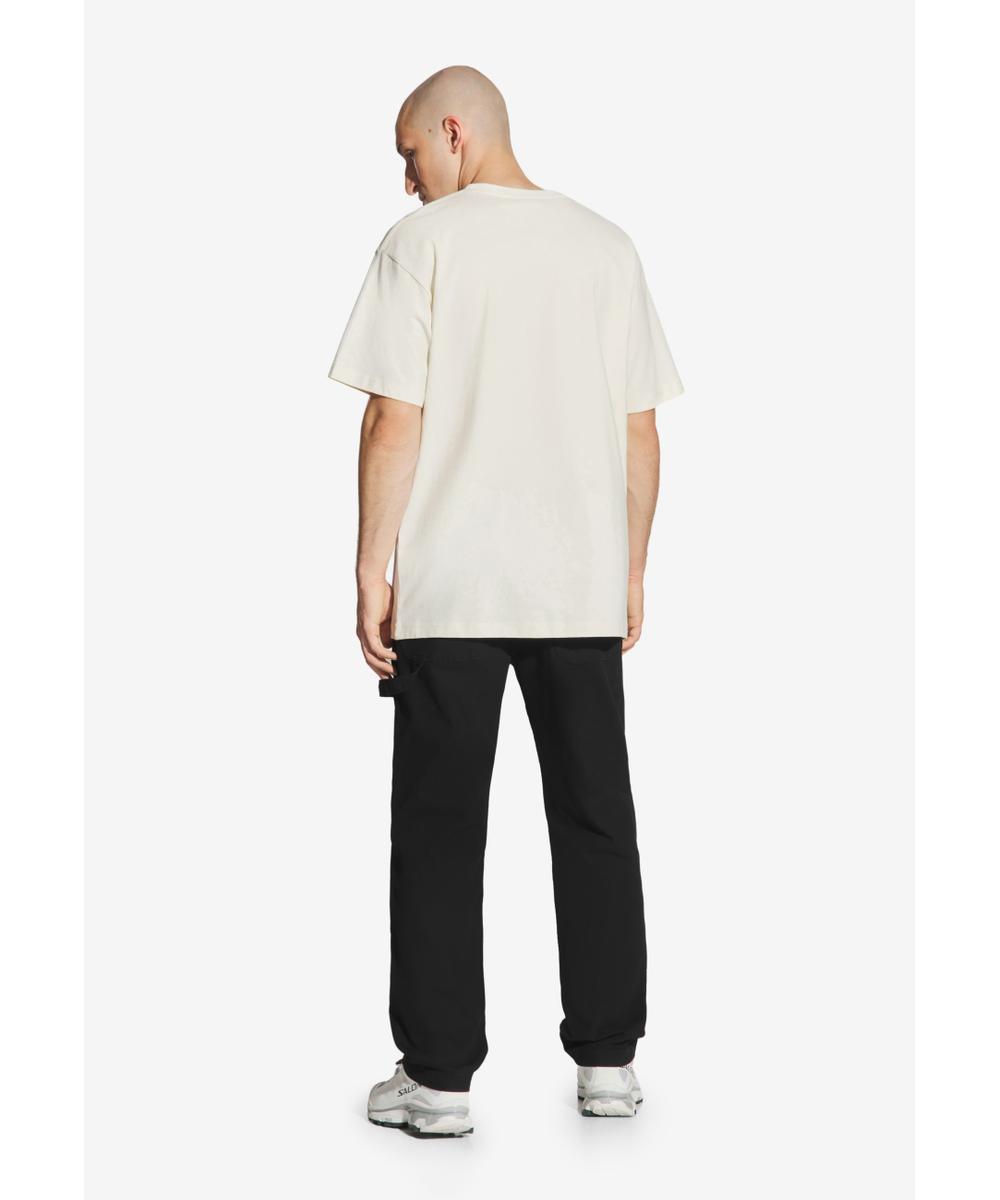 Big Log t-shirt męski bawełniany biały