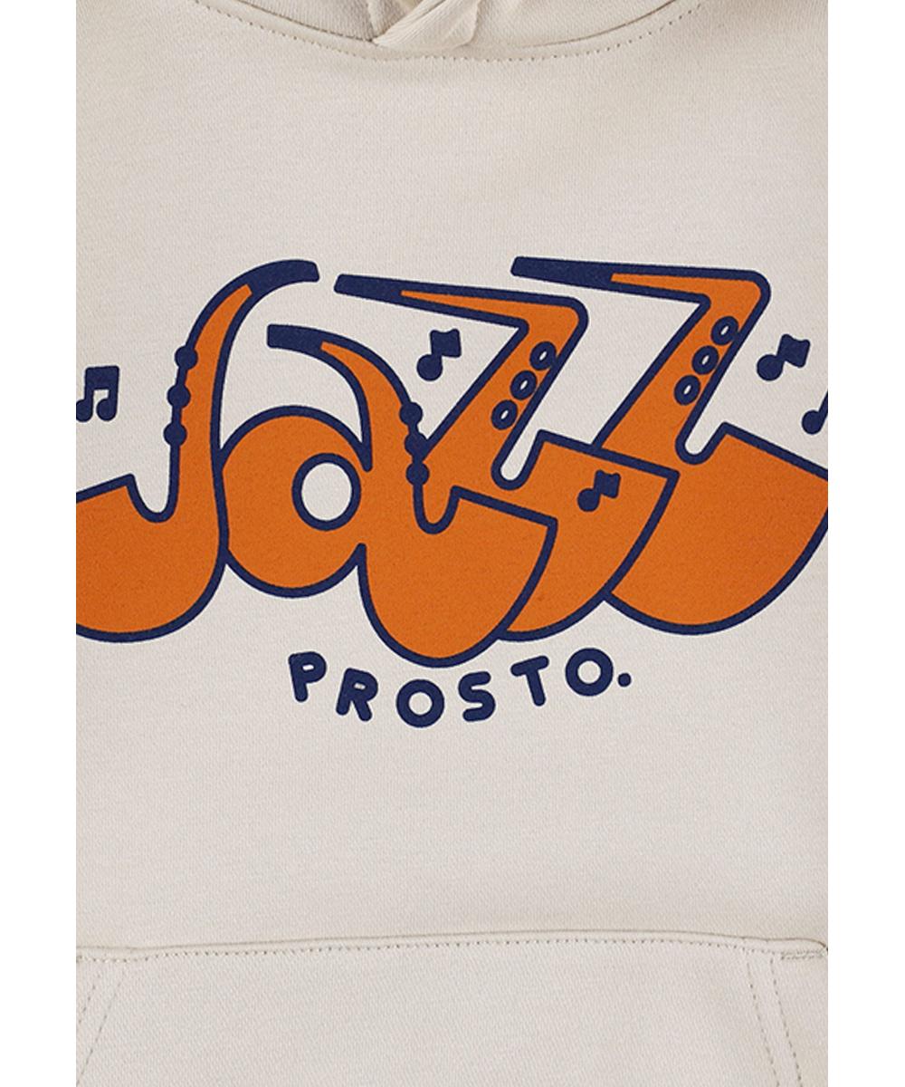 Jazz bluza dziecięca z kapturem beżowa