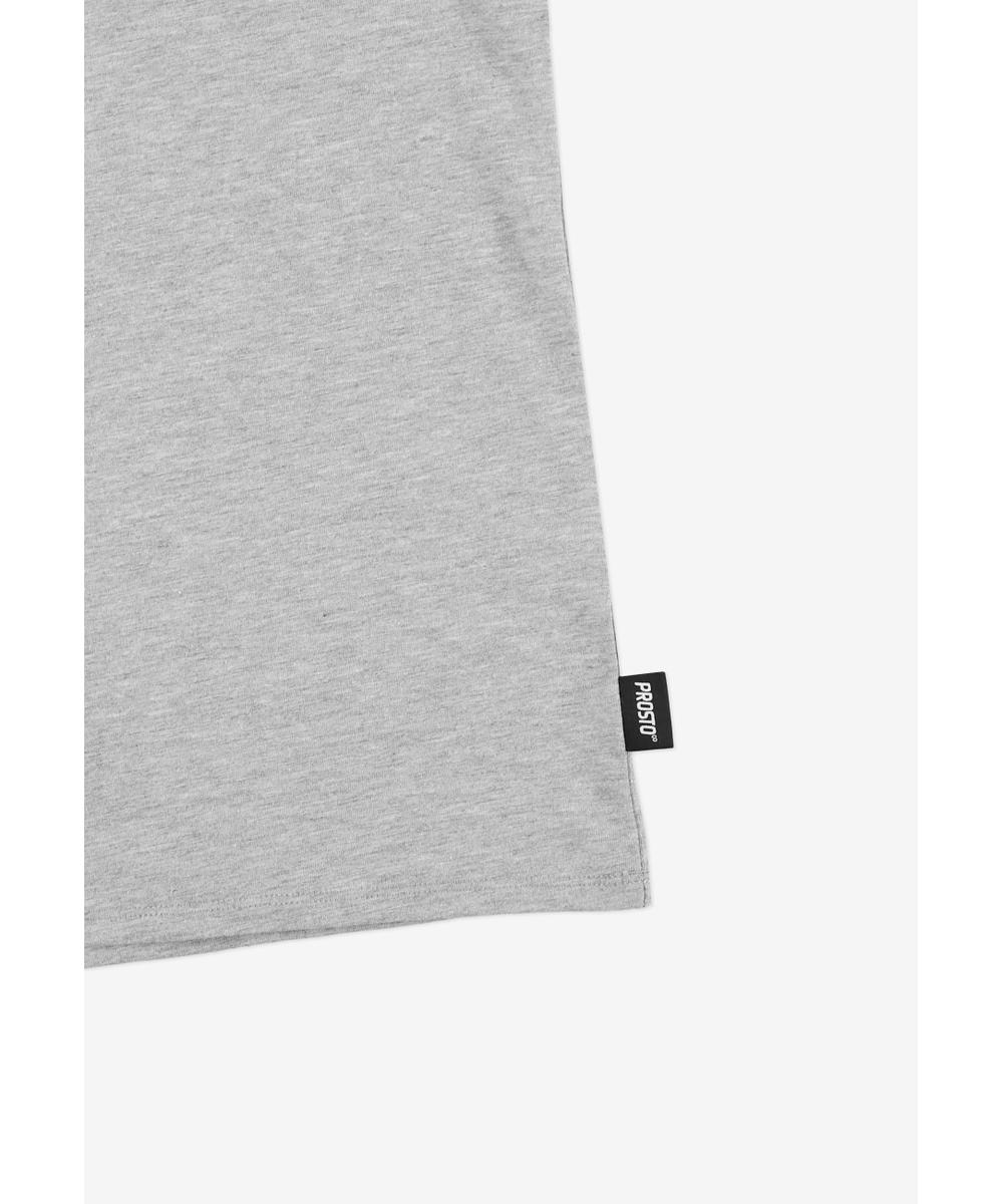 Slim t-shirt męski bawełniany szary