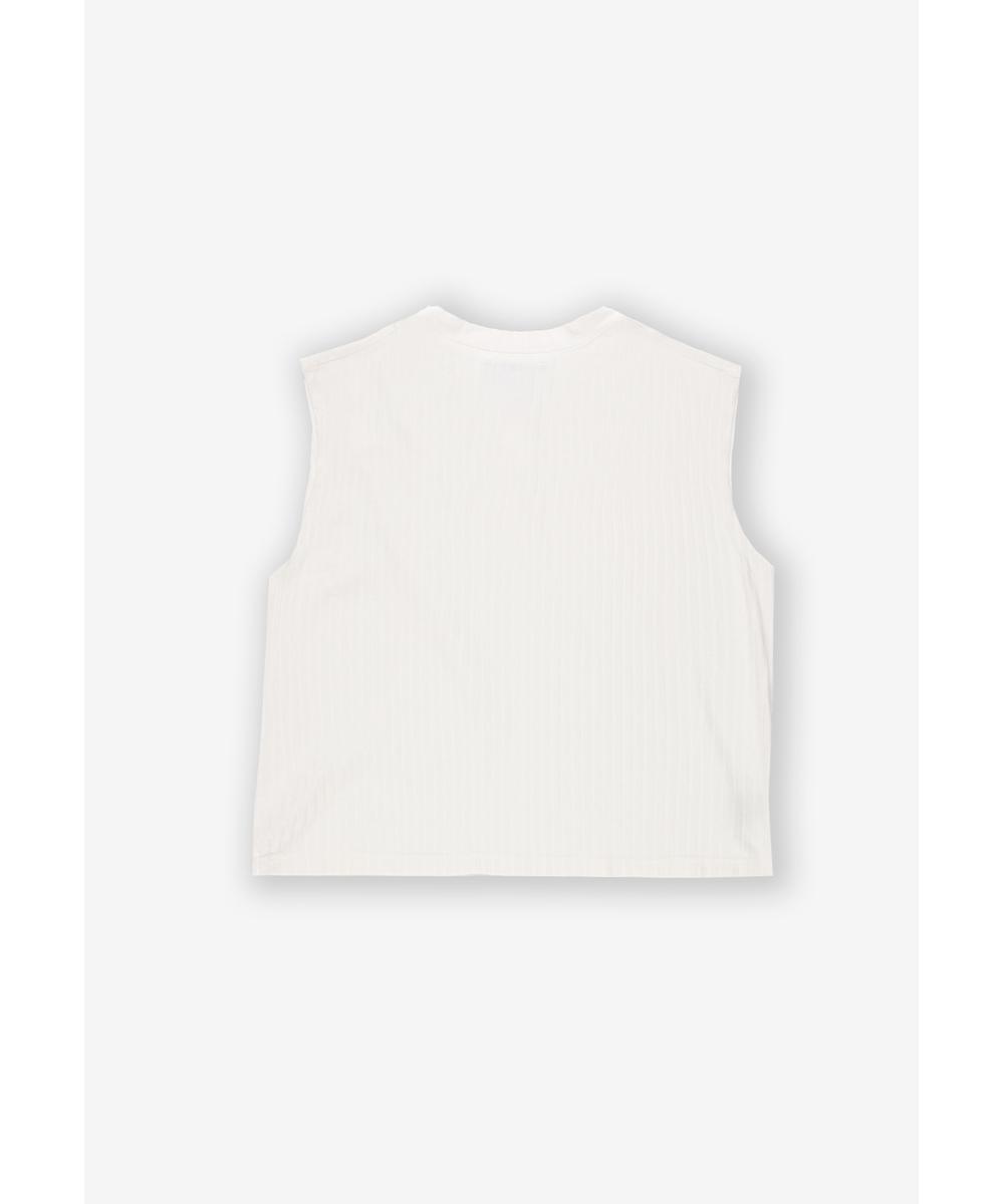 Bamboo top damski biały