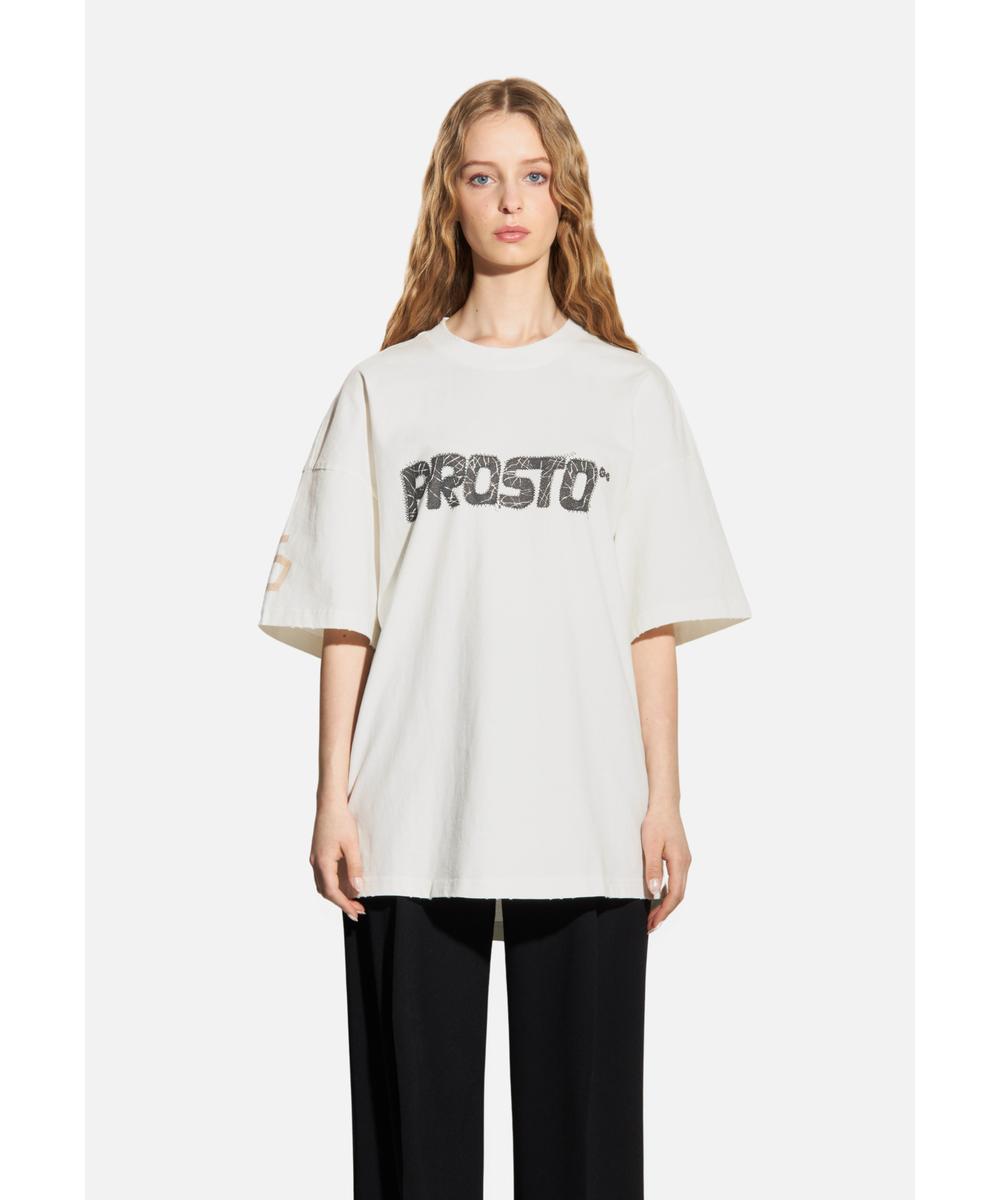 Infinity t-shirt bawełniany biały