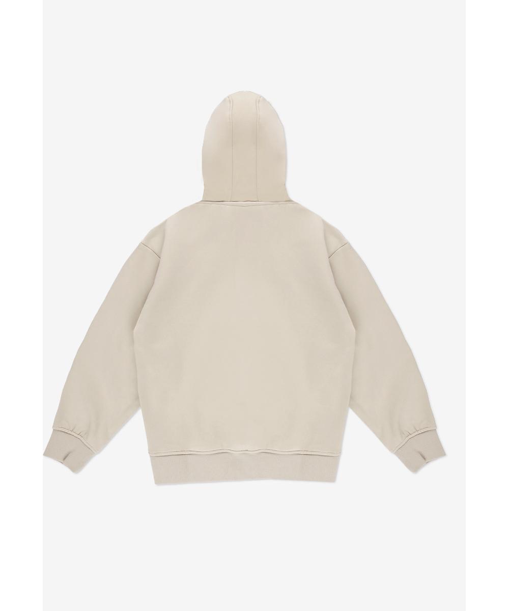 Pop bluza dziecięca z kapturem beżowa