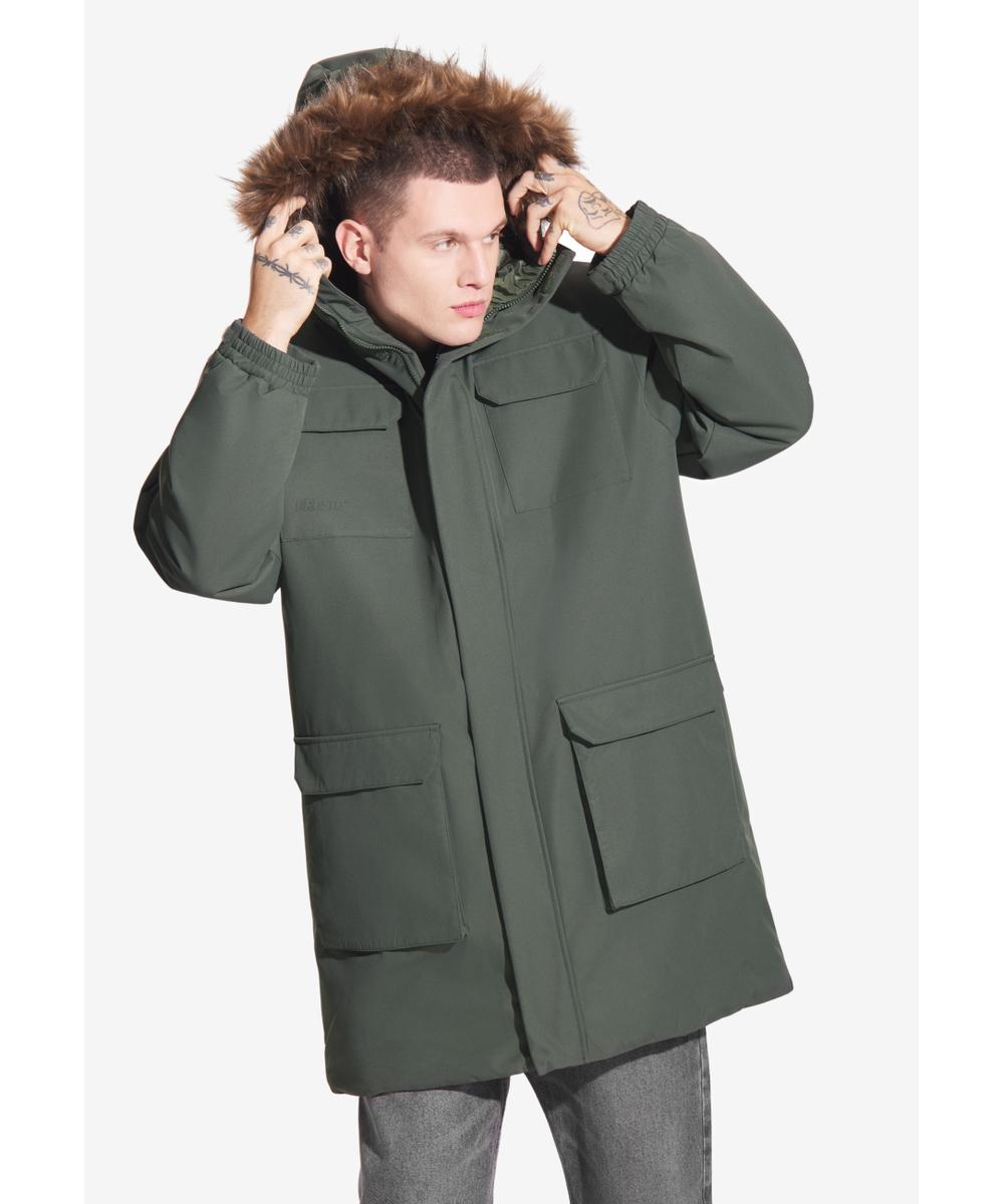 Expedition kurtka parka męska oliwkowa