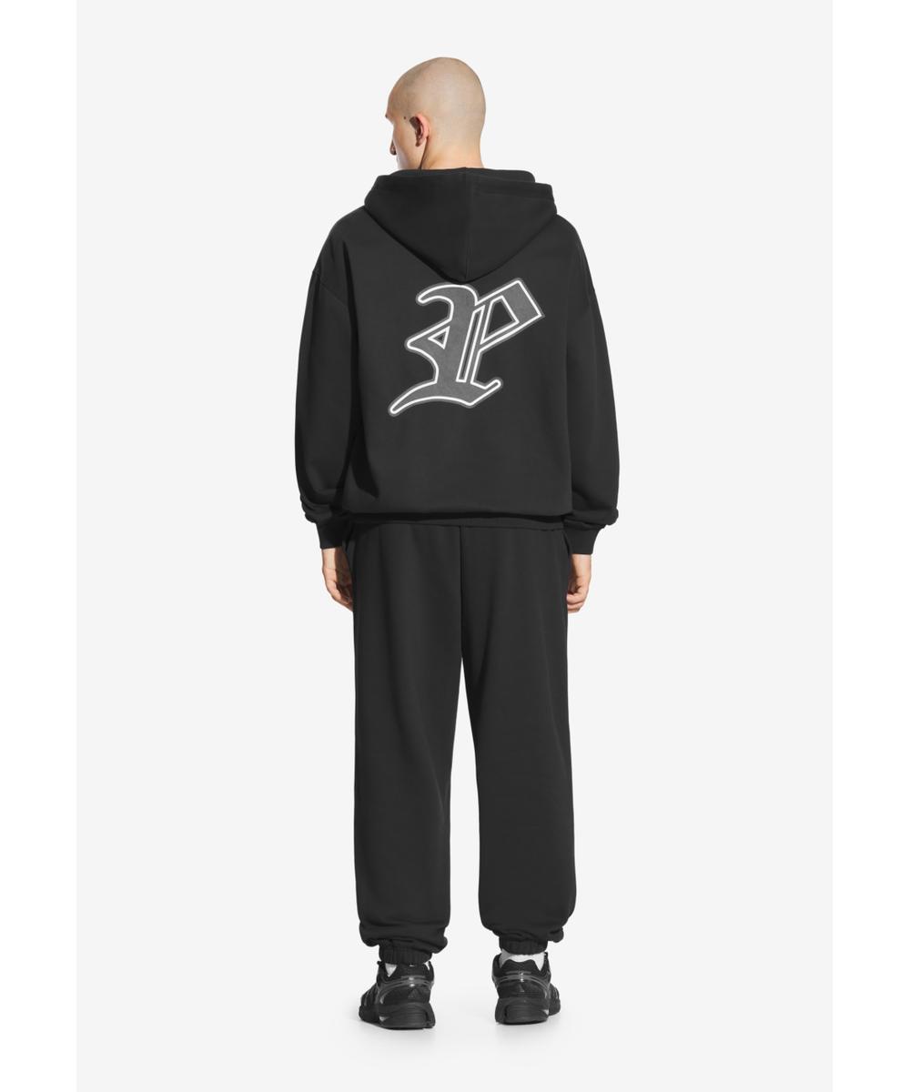 Gothic P bluza z kapturem męska czarna