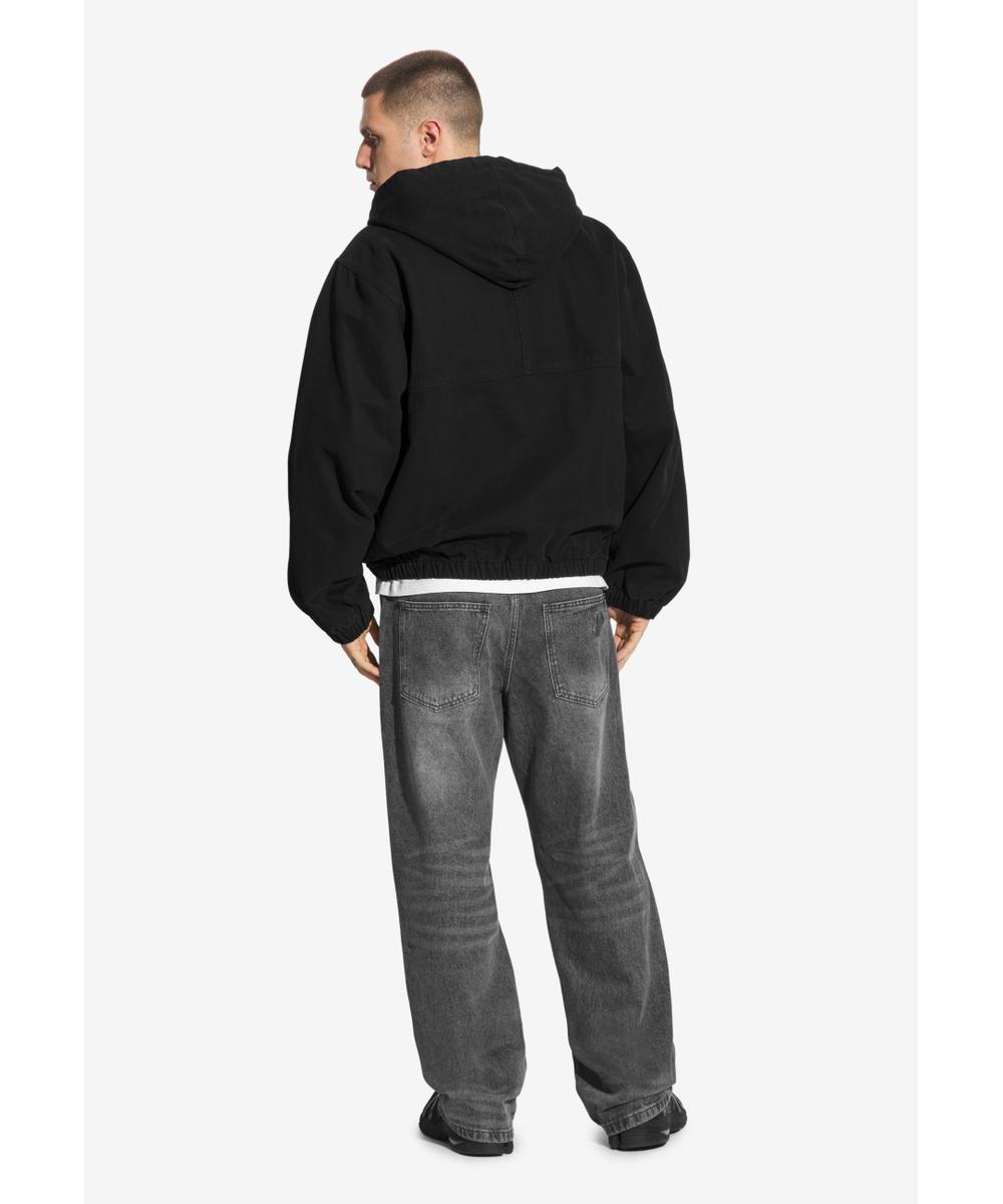 Padded kurtka z kapturem męska czarna