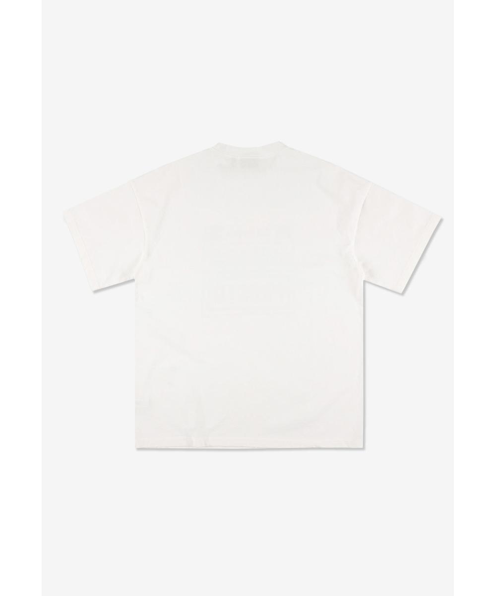 Spirit Level t-shirt bawełniany biały