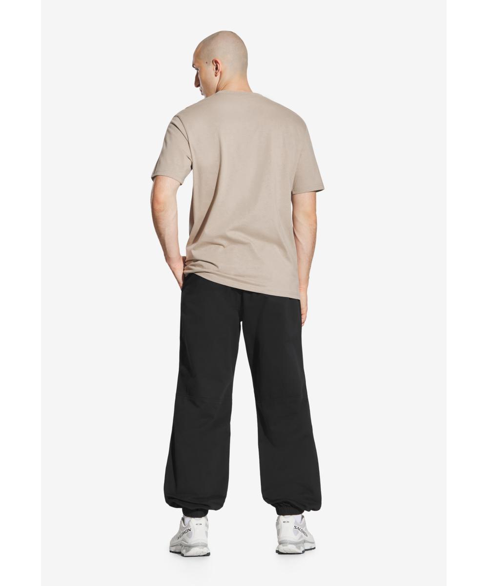 Box Logo t-shirt męski bawełniany beżowy