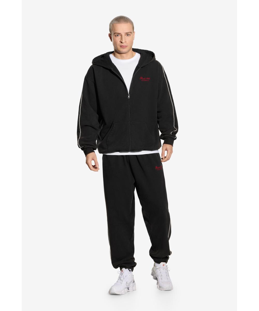 Team bluza z kapturem czarna