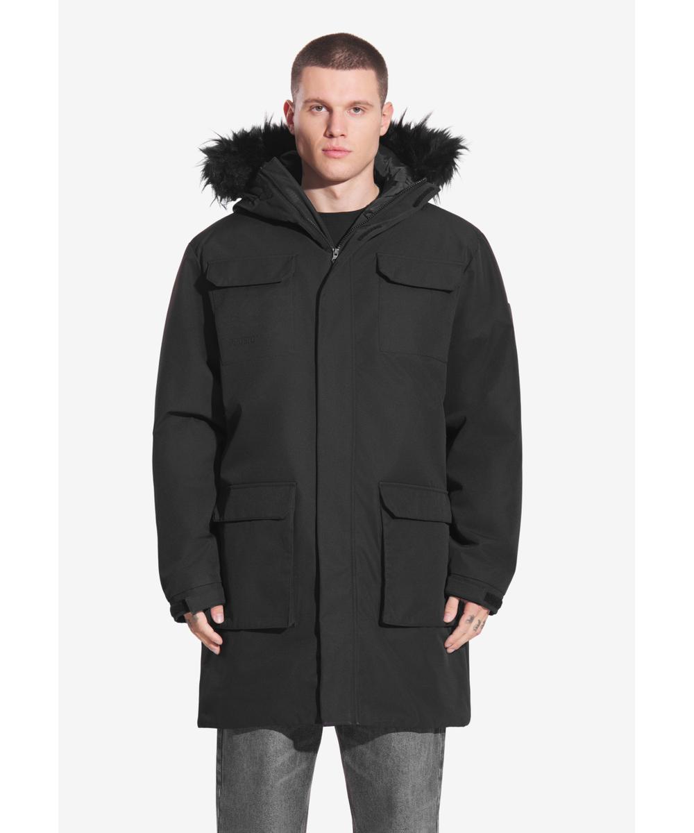 Expedition kurtka parka męska czarna