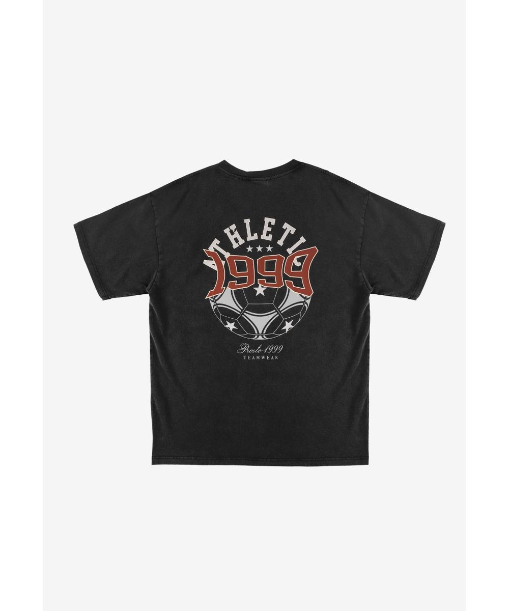 Athletic t-shirt męski bawełniany czarny