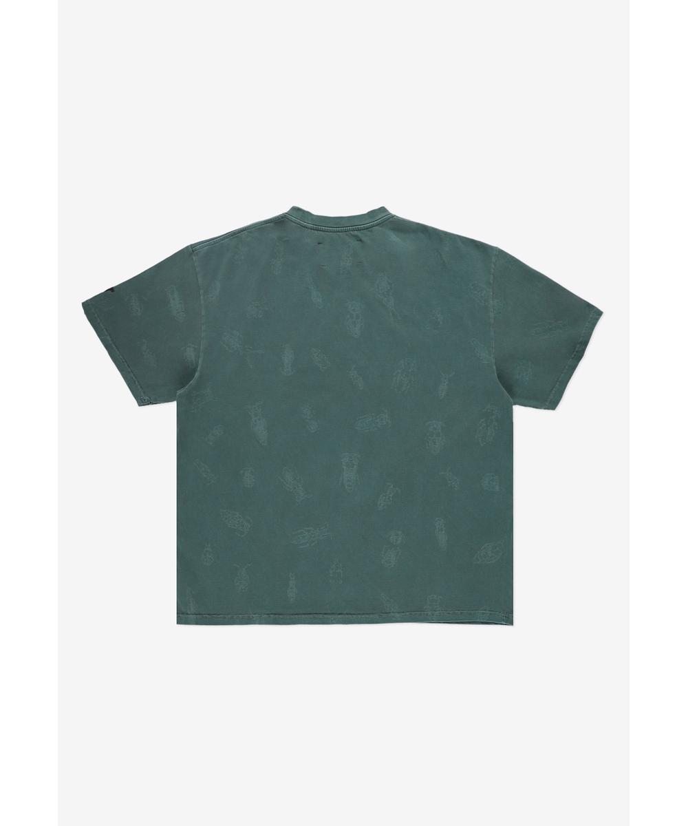 Insects t-shirt bawełniany zielony