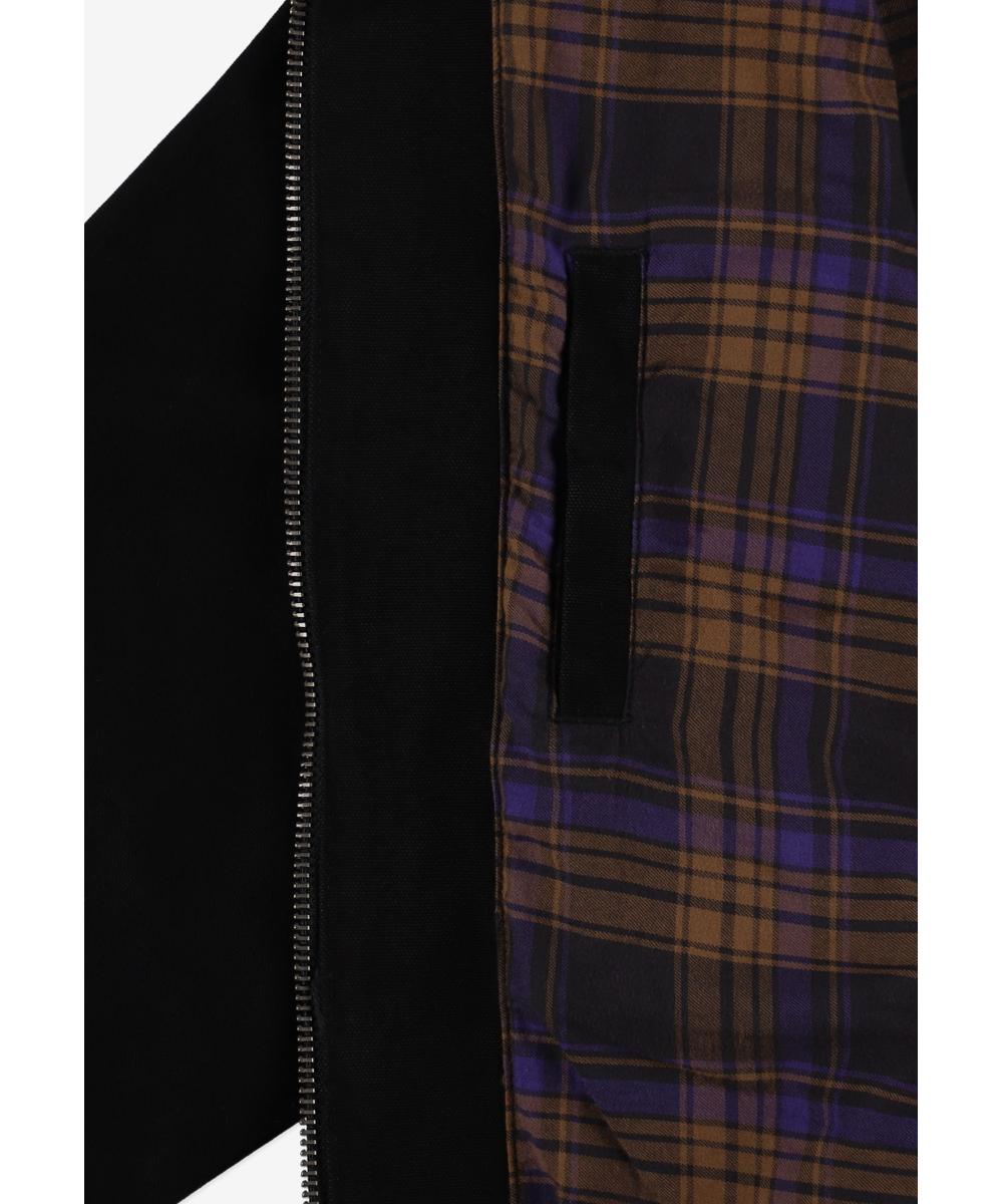 24-HR bawełniana kurtka męska czarna