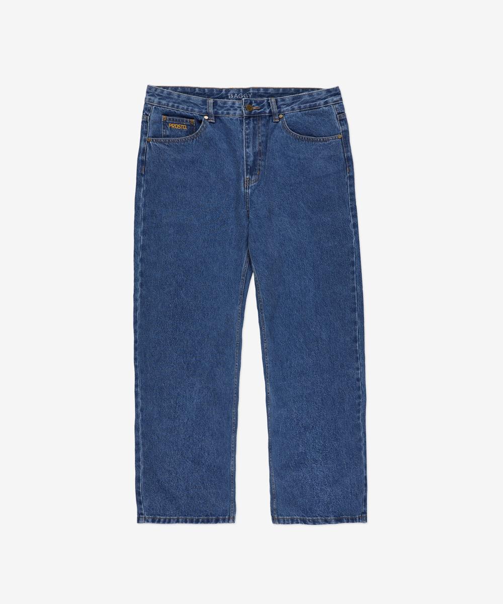 Slav jeansy męskie baggy niebieskie