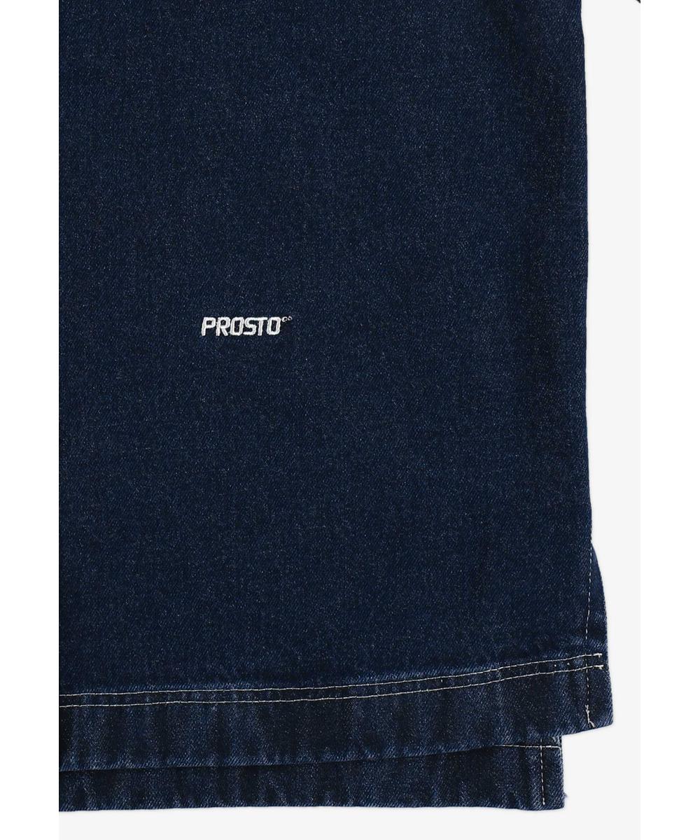 Long koszula bawełniana damska granatowa