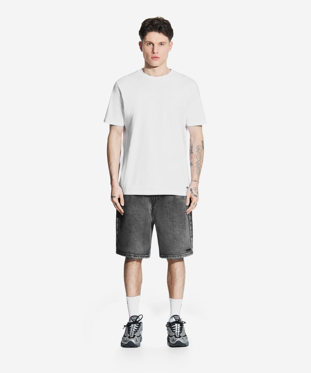 Jang jeansy krótkie męskie regular jasnoszare