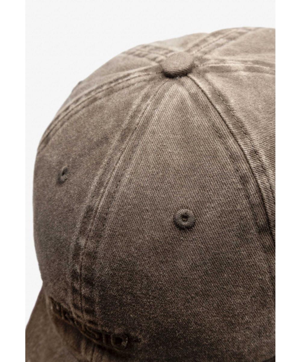 Infinity czapka z daszkiem bawełniana brązowa