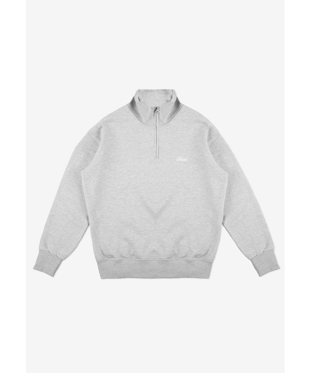 Half Zip Essential bluza męska szara