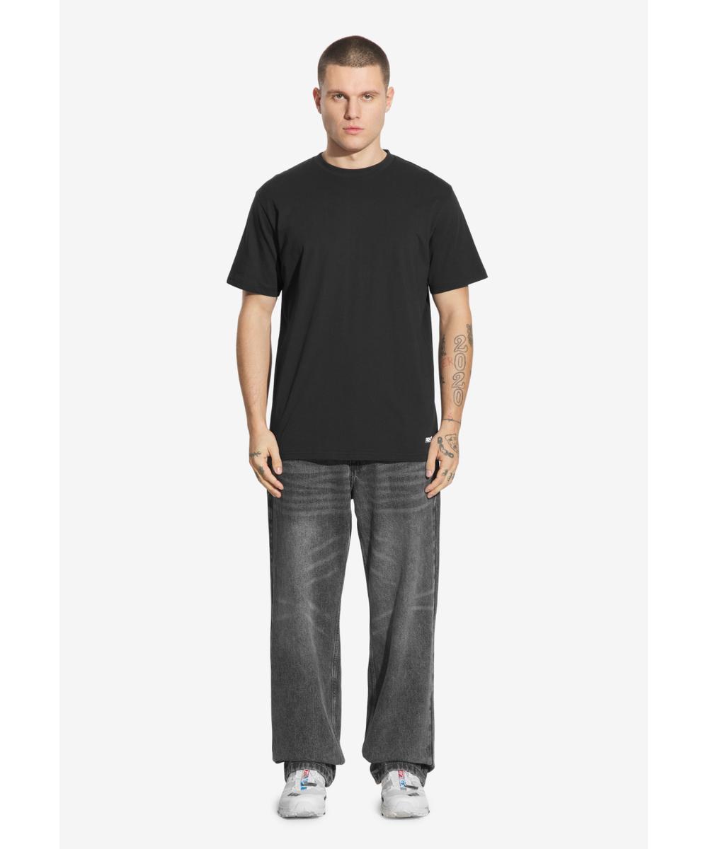 Basic t-shirty bawełniane 3-pack czarne